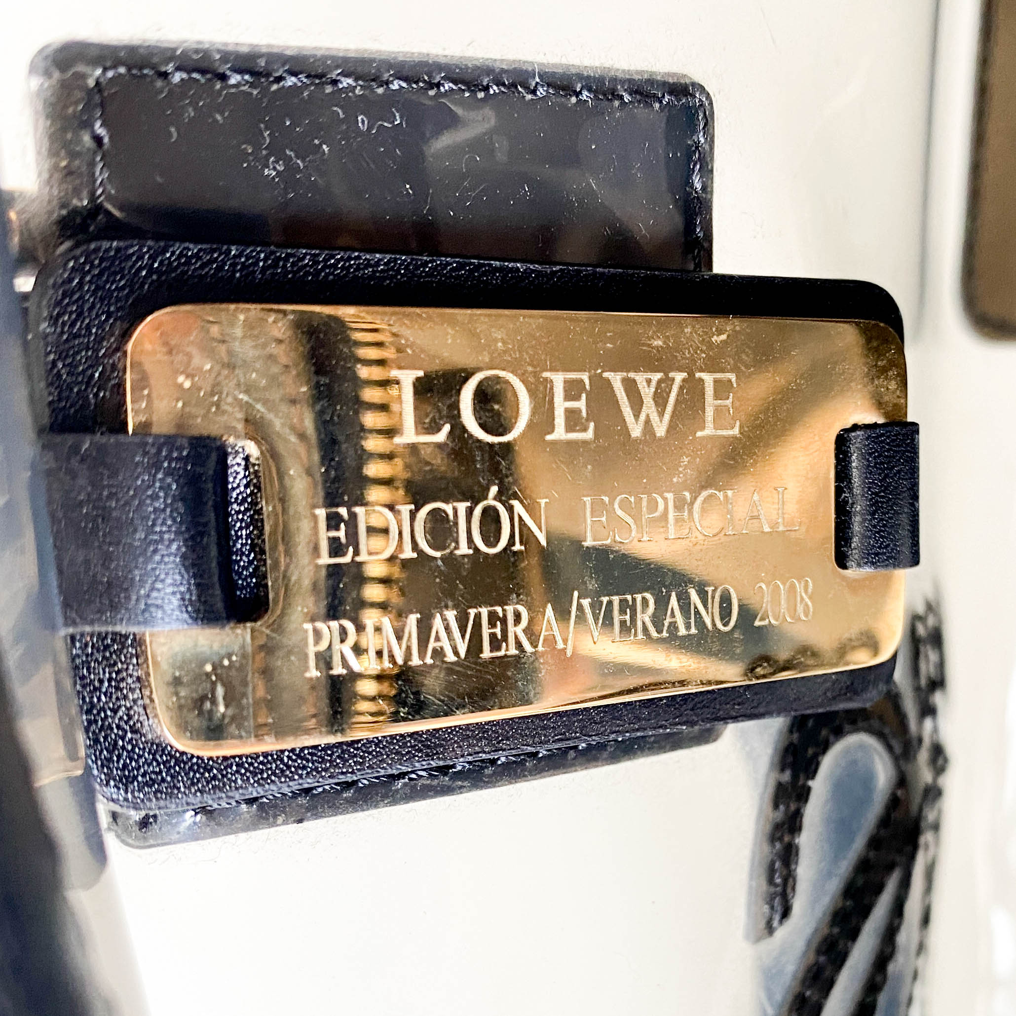 Black Vinyl Transparent Handbag