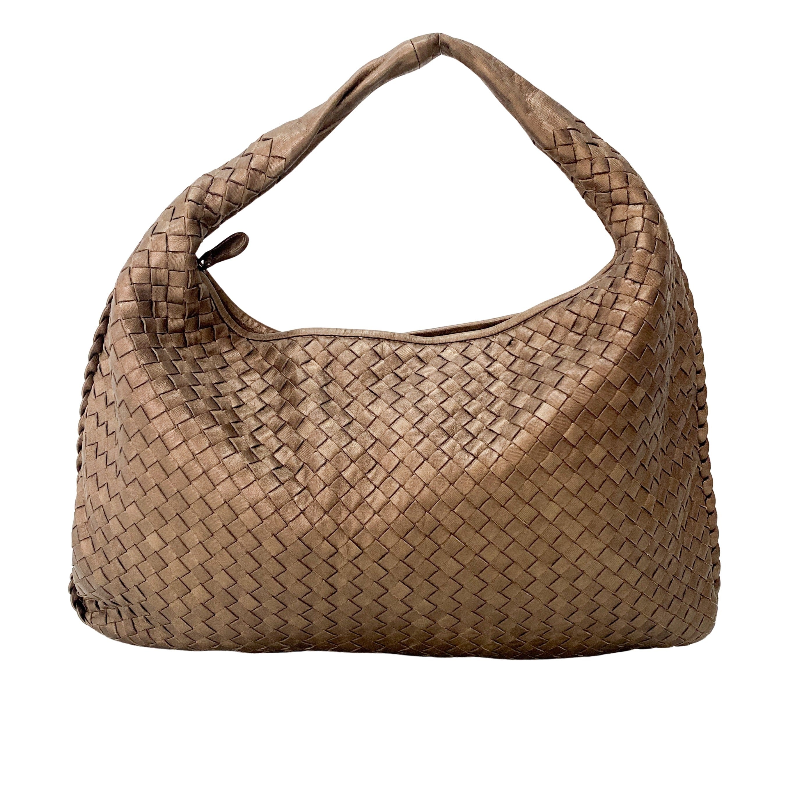 Intrecciato Bronze Shoulder Bag