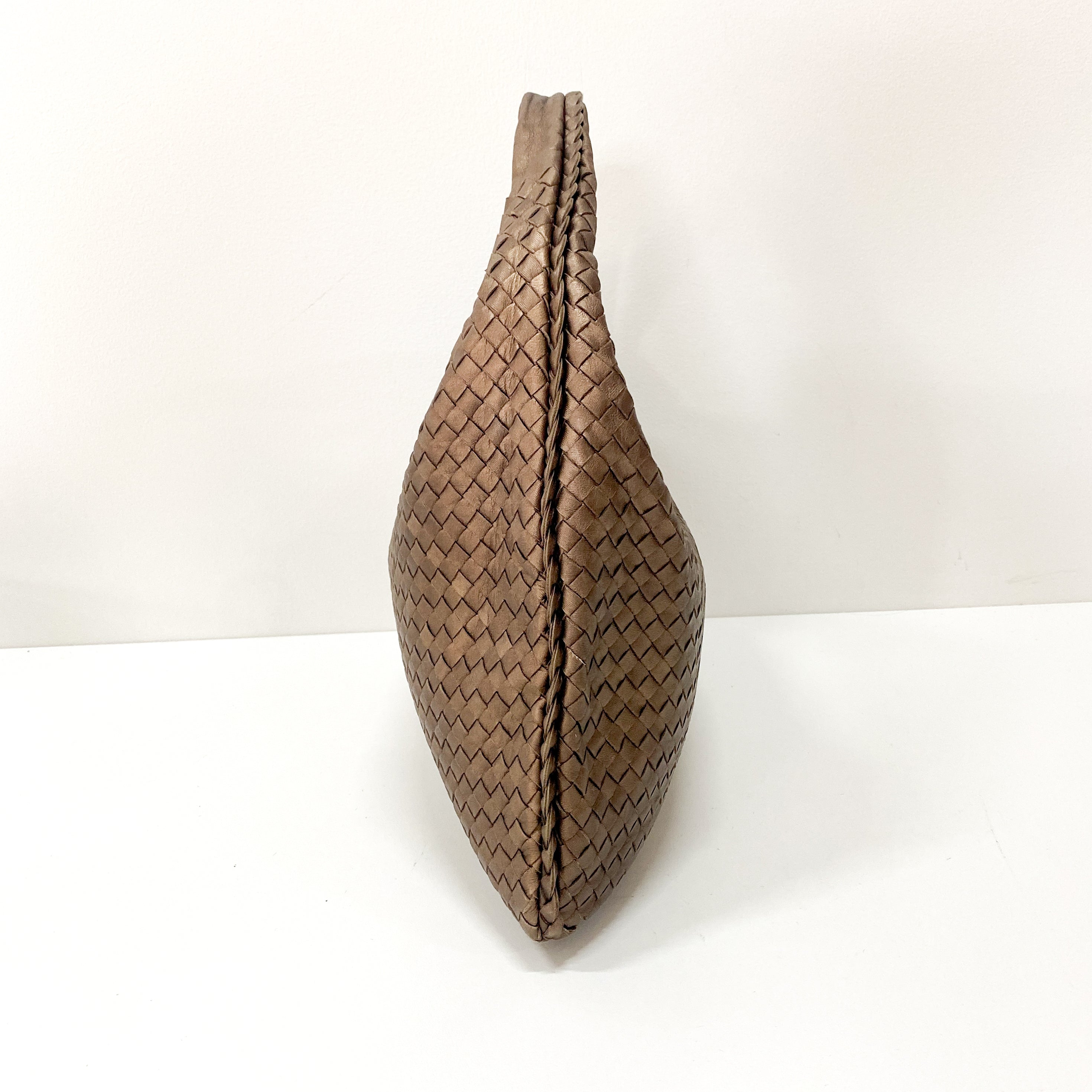 Intrecciato Bronze Shoulder Bag