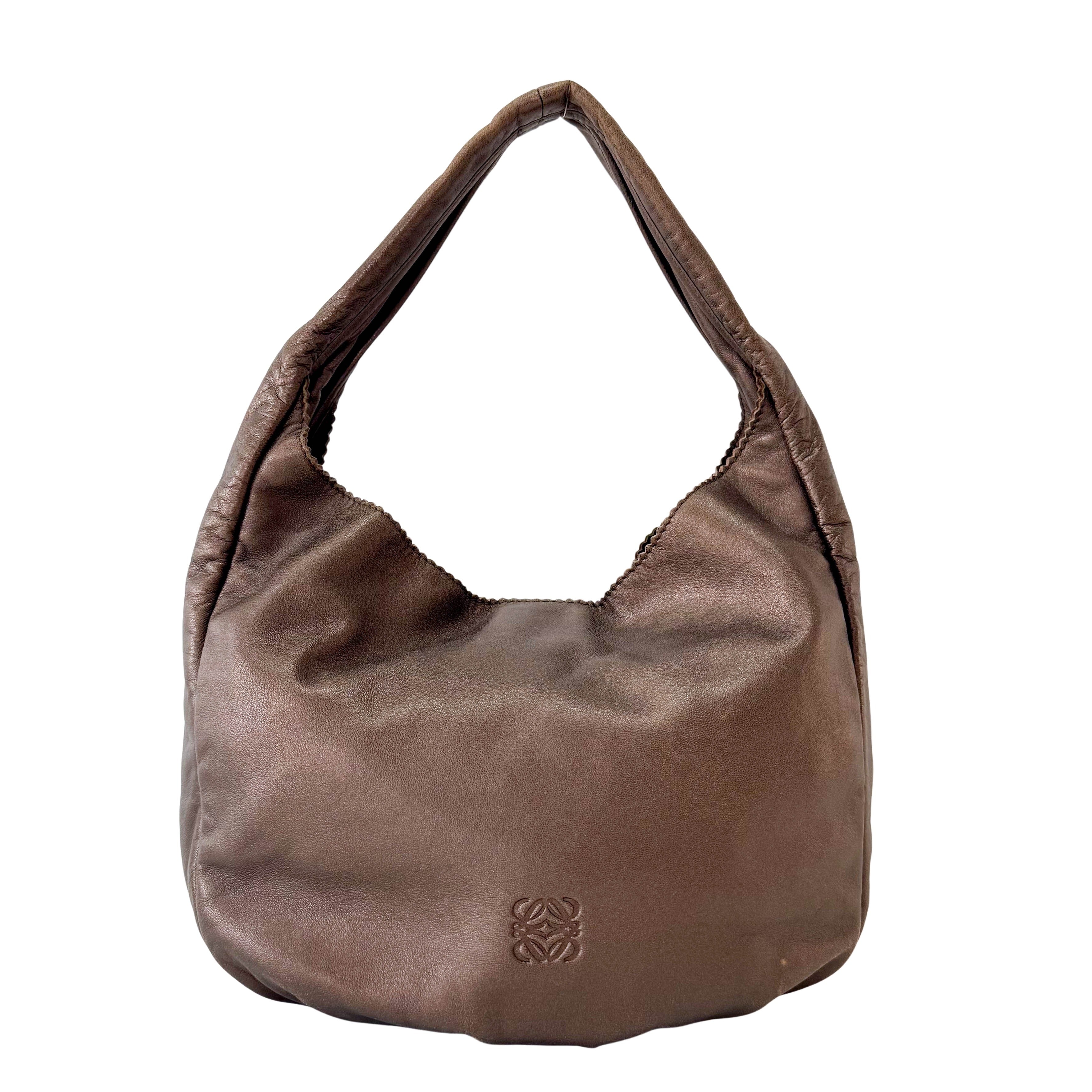 Bronze Leather Shoulder Bag