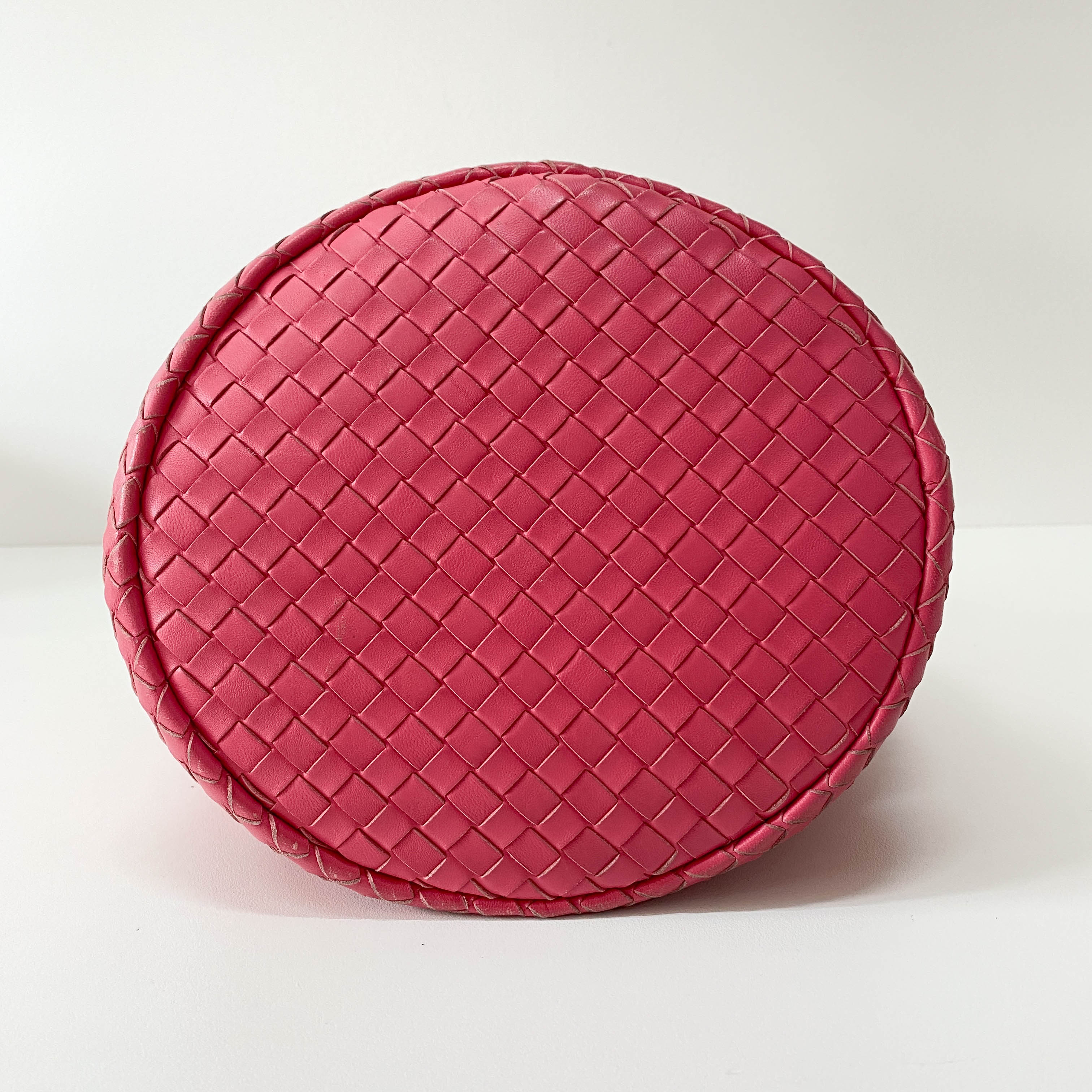 Intrecciato Pink Leather Bag