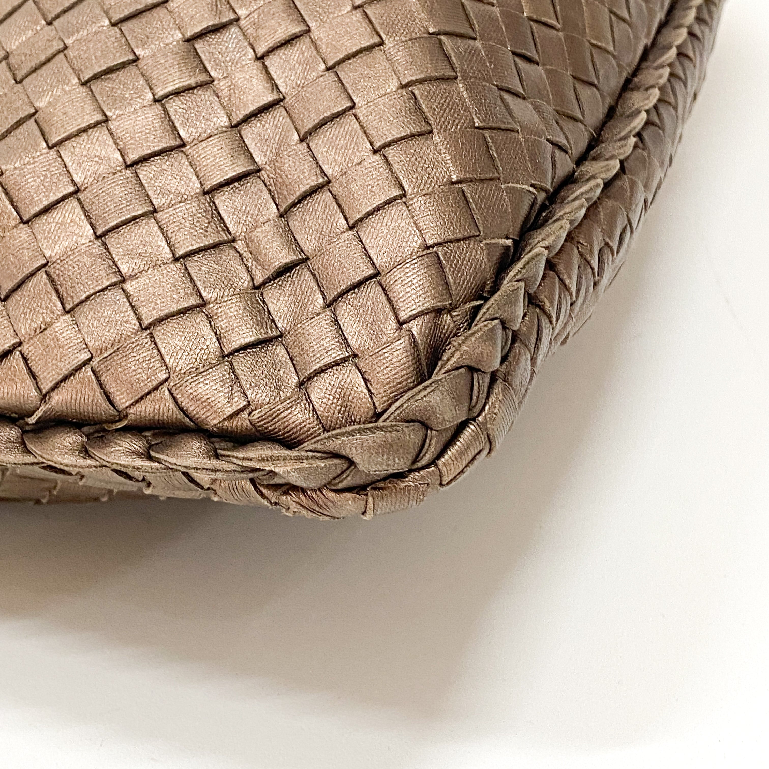 Intrecciato Bronze Shoulder Bag