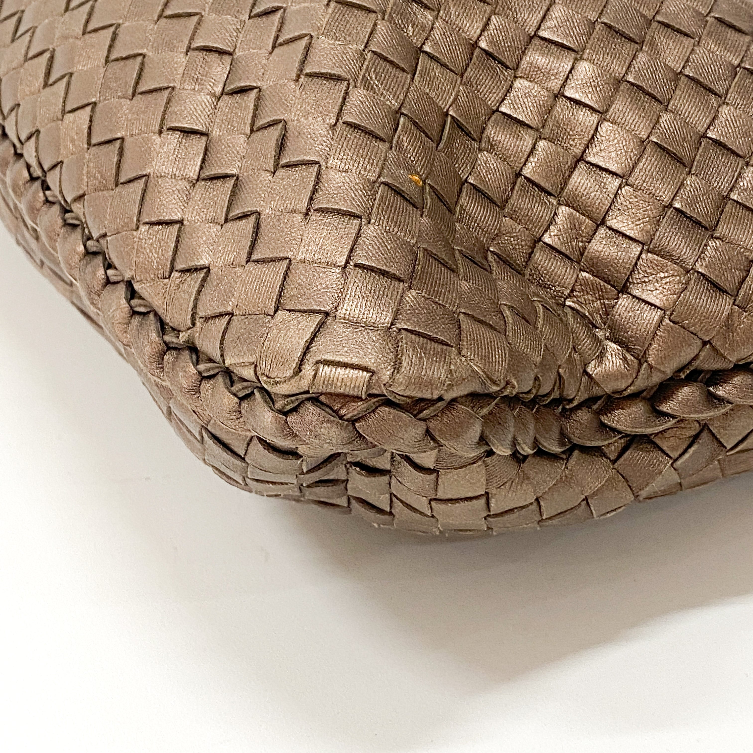 Intrecciato Bronze Shoulder Bag