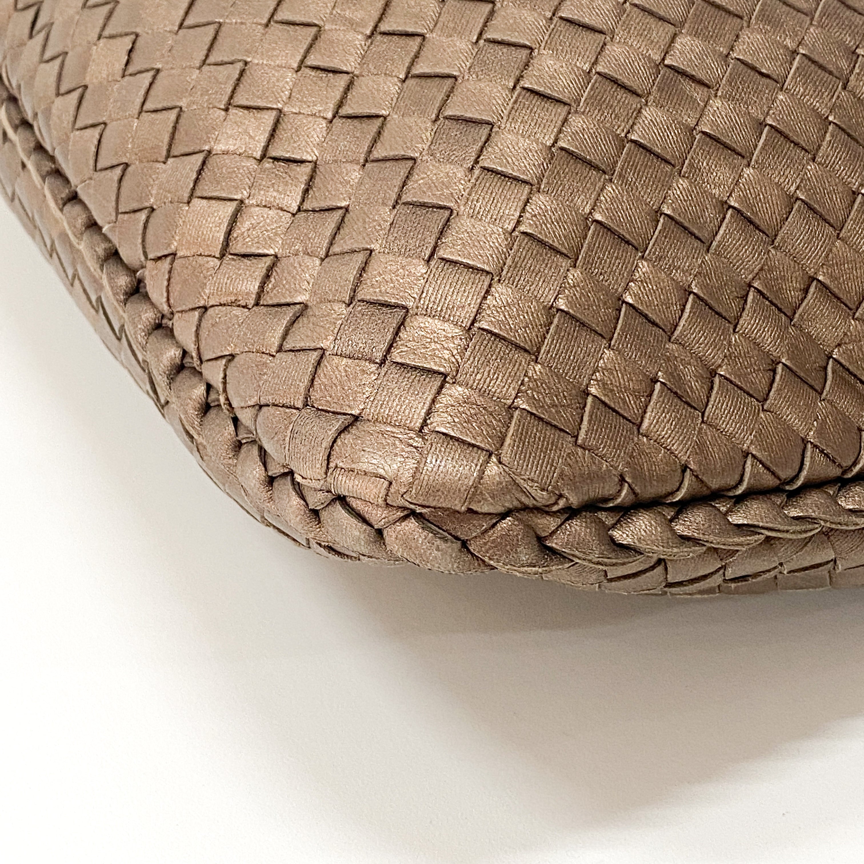 Intrecciato Bronze Shoulder Bag