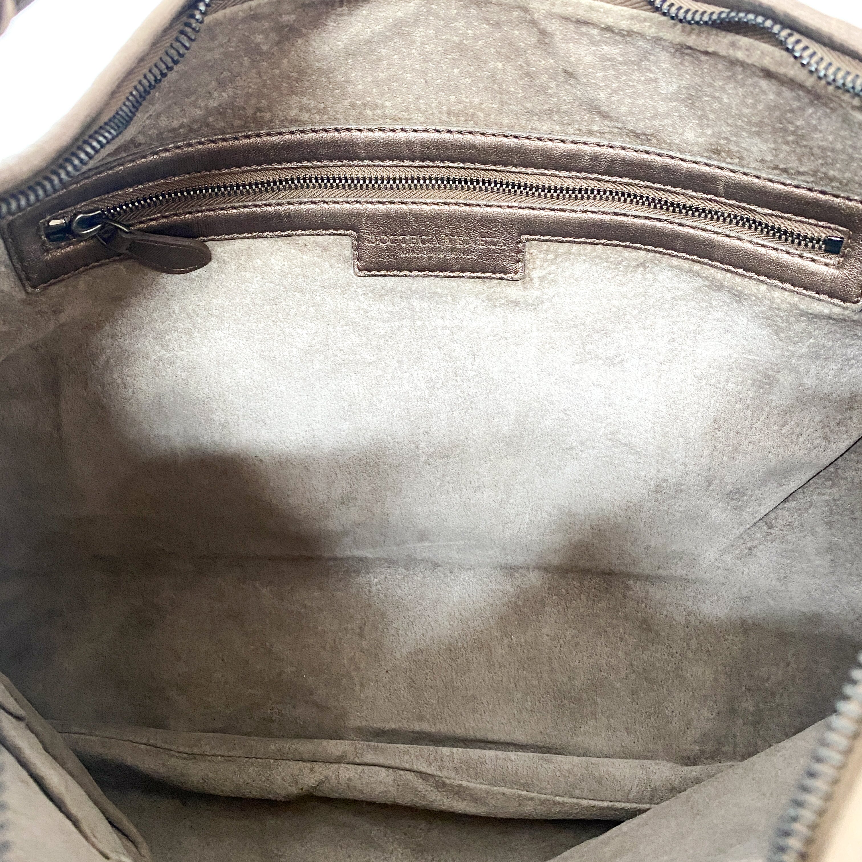 Intrecciato Bronze Shoulder Bag