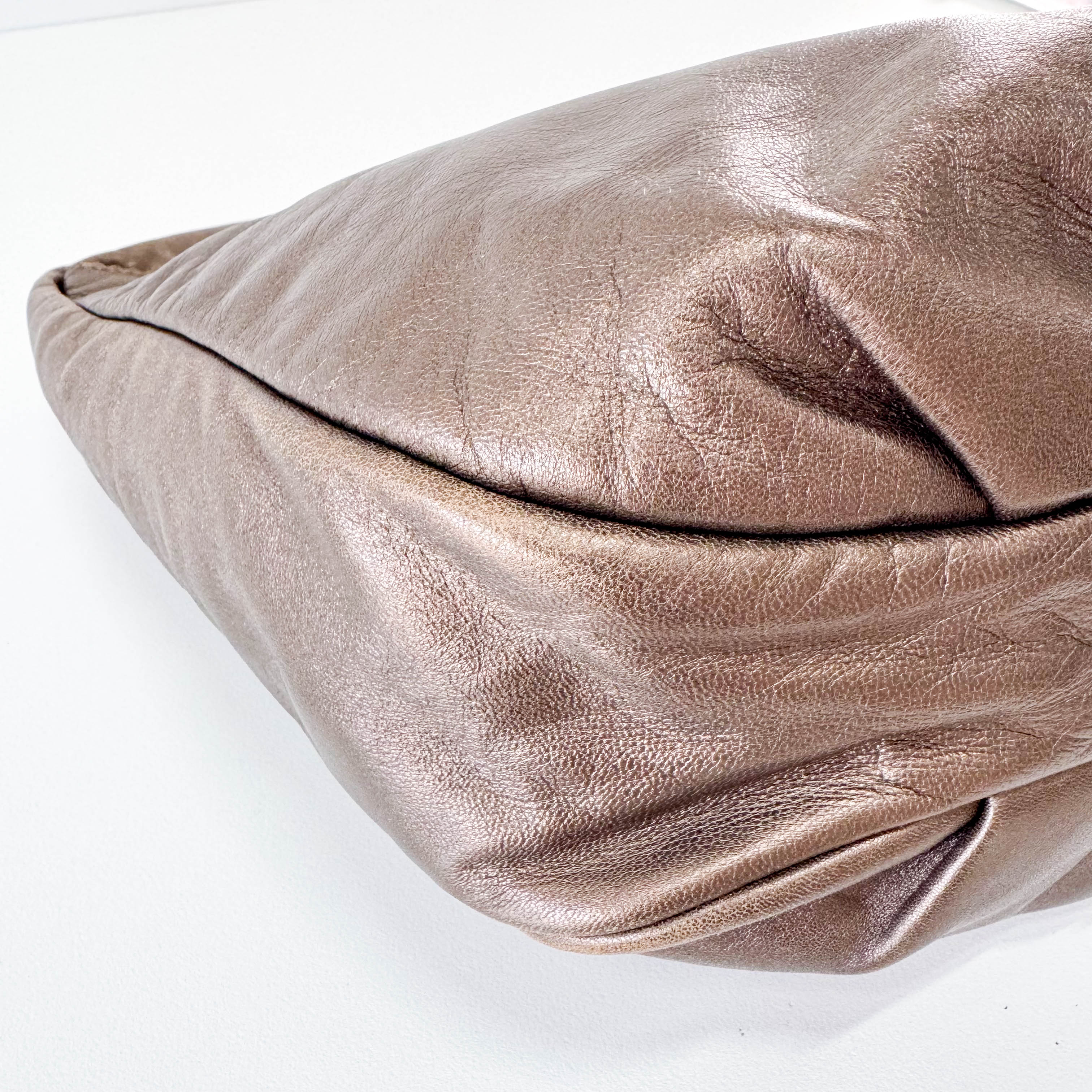 Bronze Leather Shoulder Bag