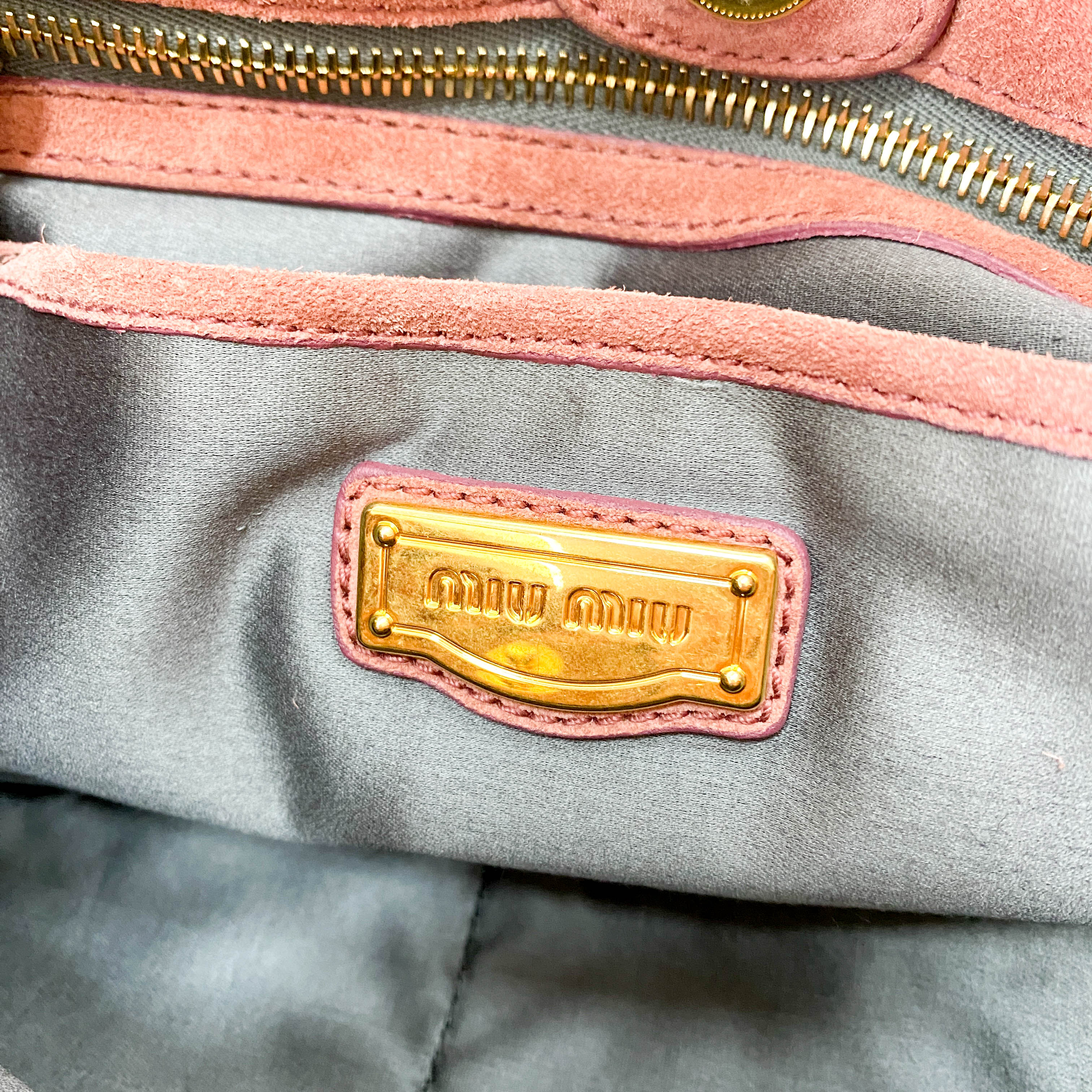 Vitello Bauletto Pink Suede Handle/Shoulder Bag