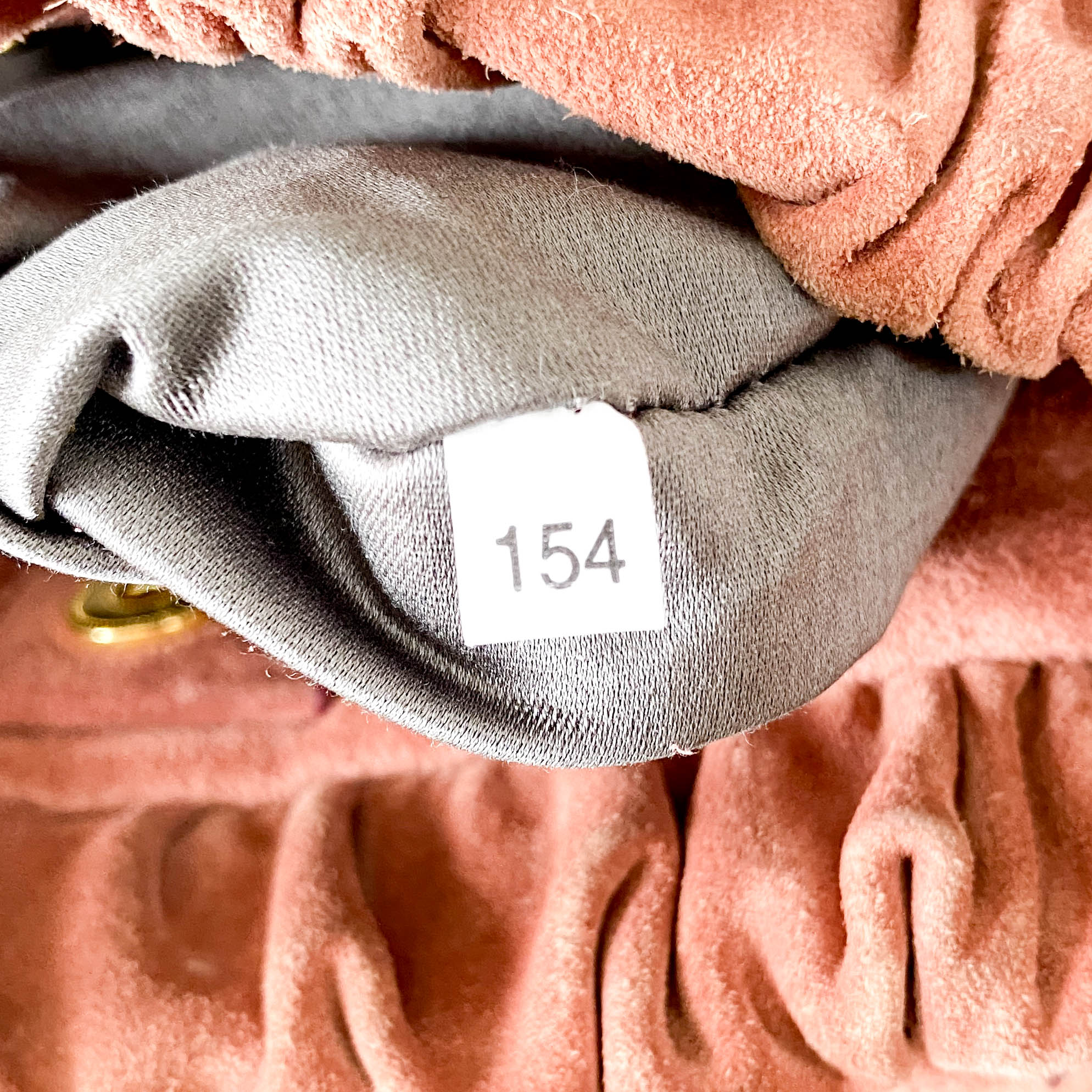 Vitello Bauletto Pink Suede Handle/Shoulder Bag