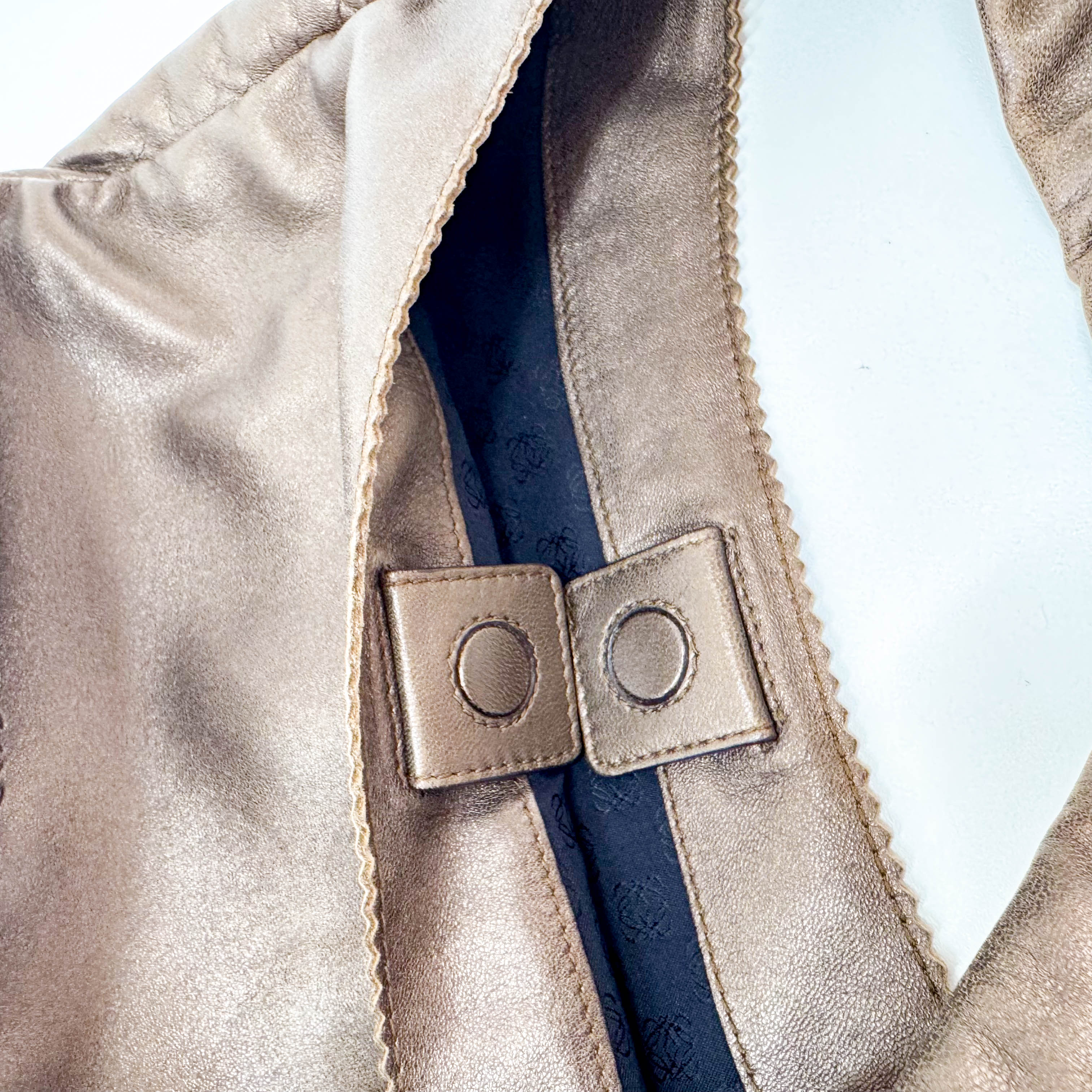 Bronze Leather Shoulder Bag