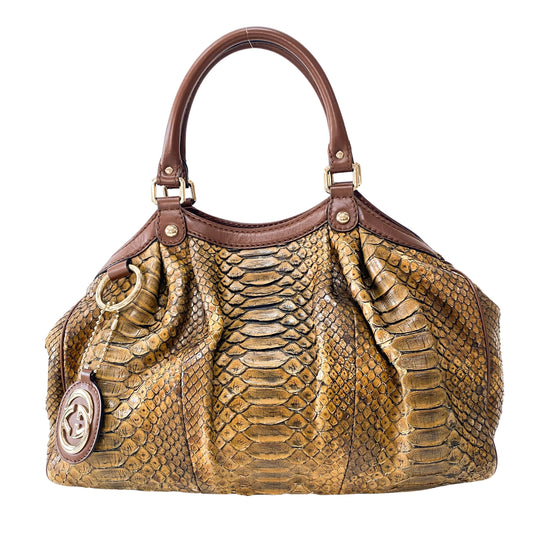 Sookie Yellow Lizard Leather Bag