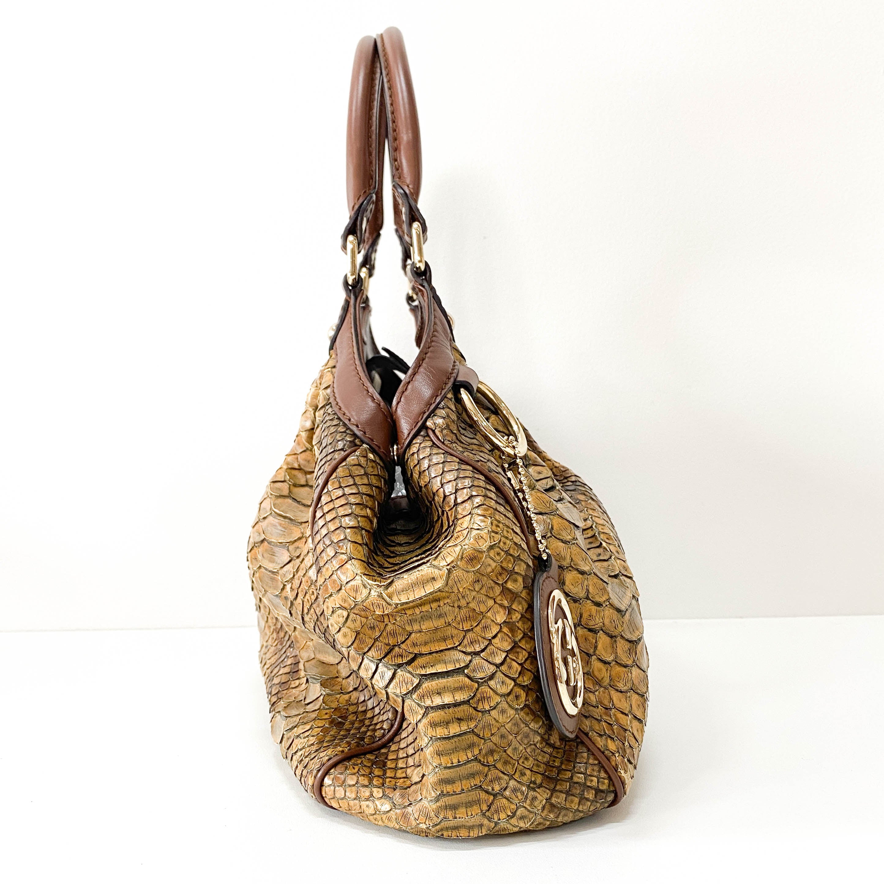Sukey Yellow Lizard Leather Bag