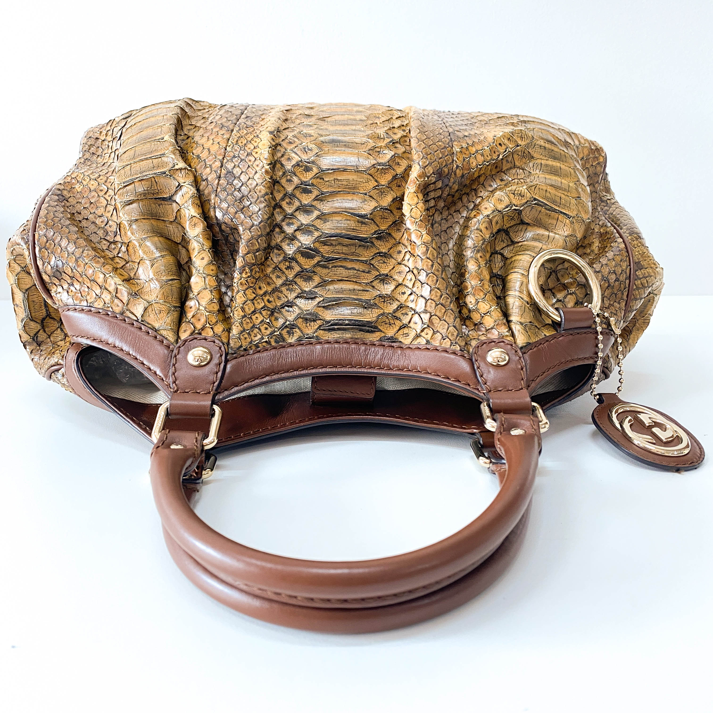 Sukey Yellow Lizard Leather Bag