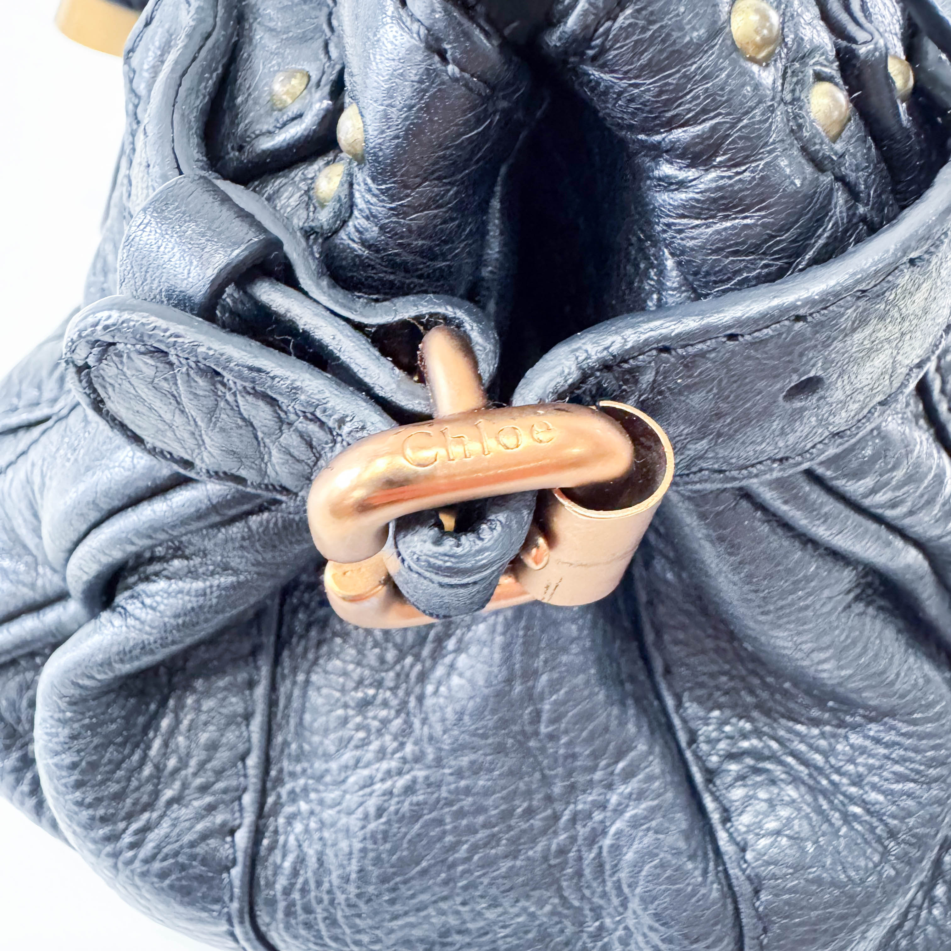 Paddington Black Leather Shoulder Bag