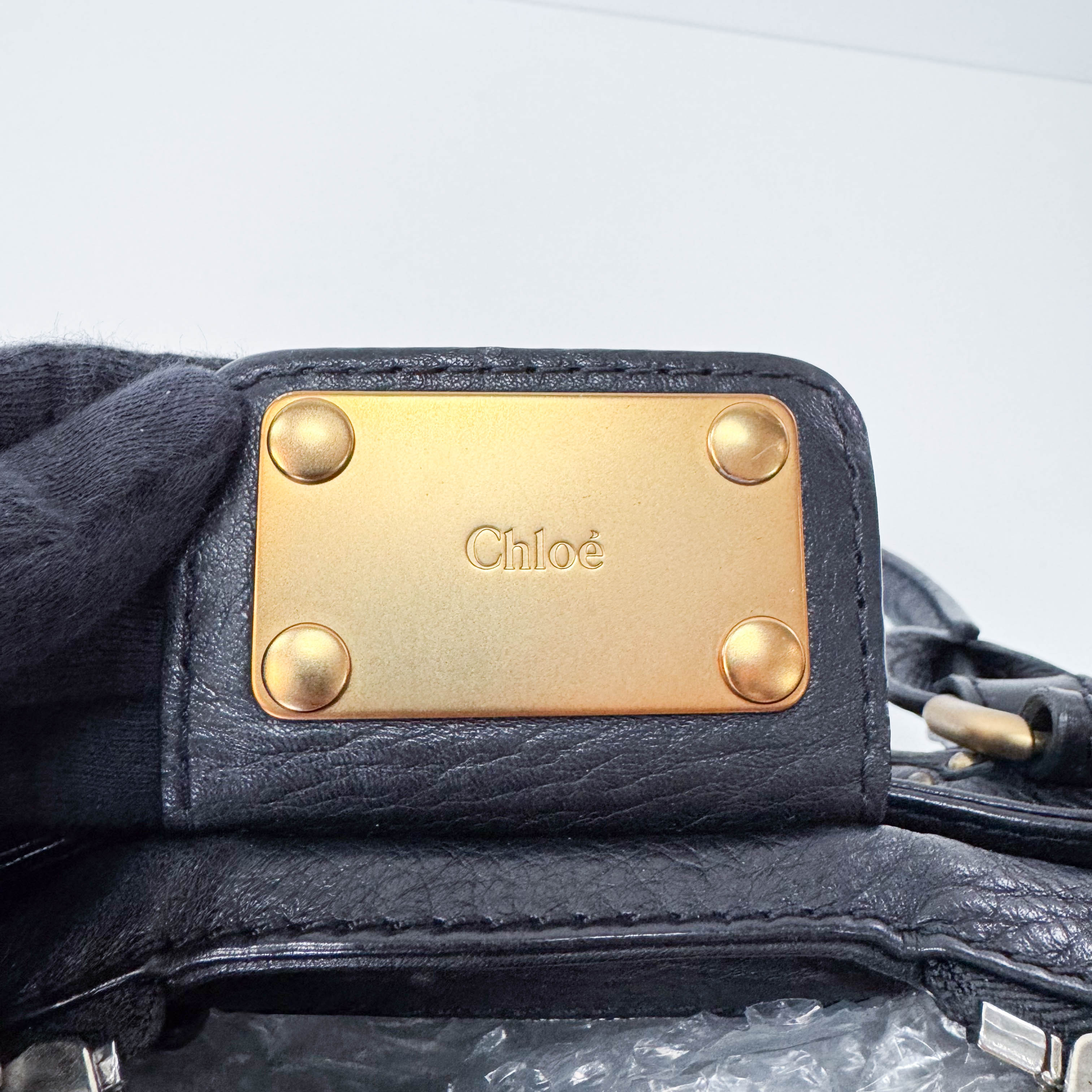 Paddington Black Leather Shoulder Bag