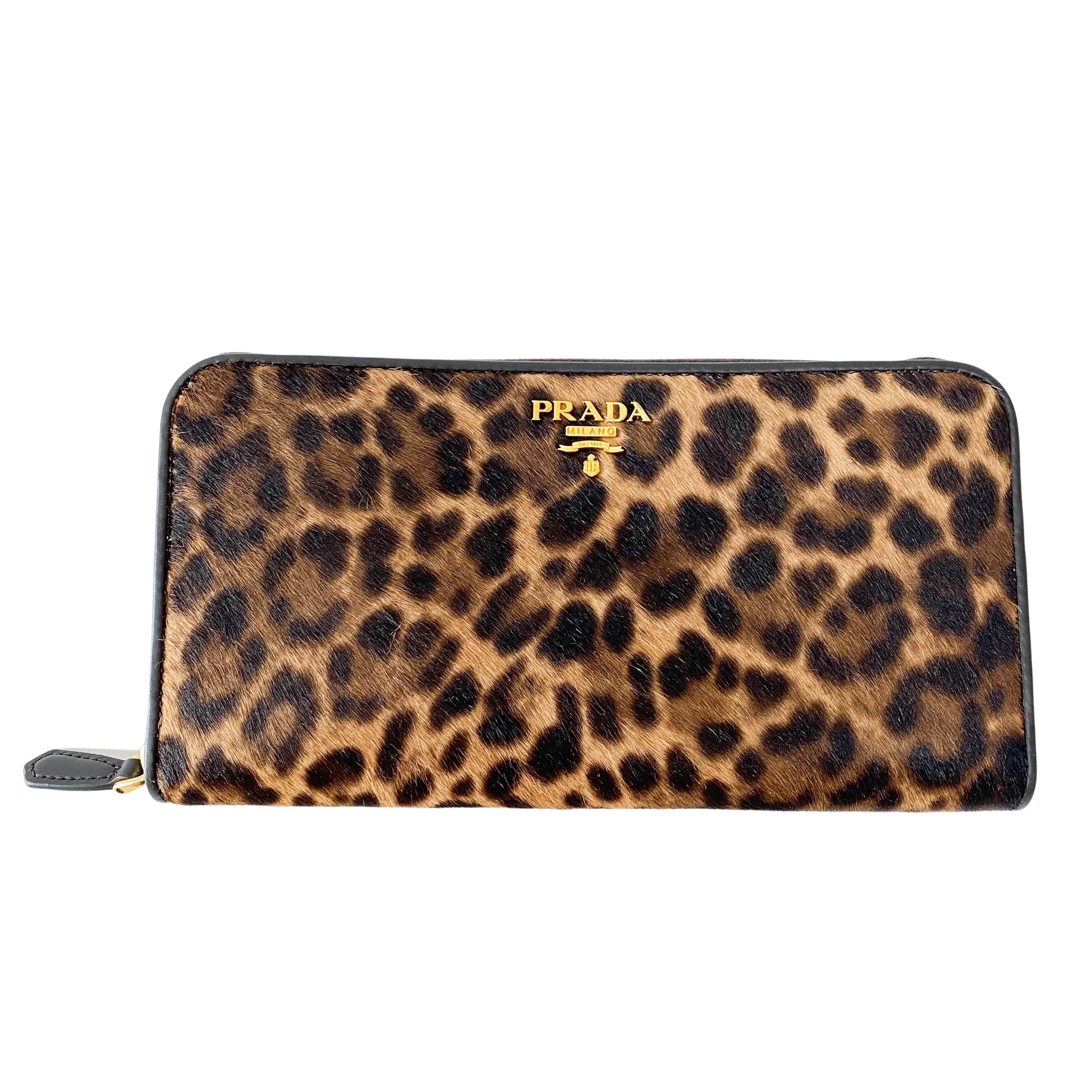 Leopard Pony Hair Wallet