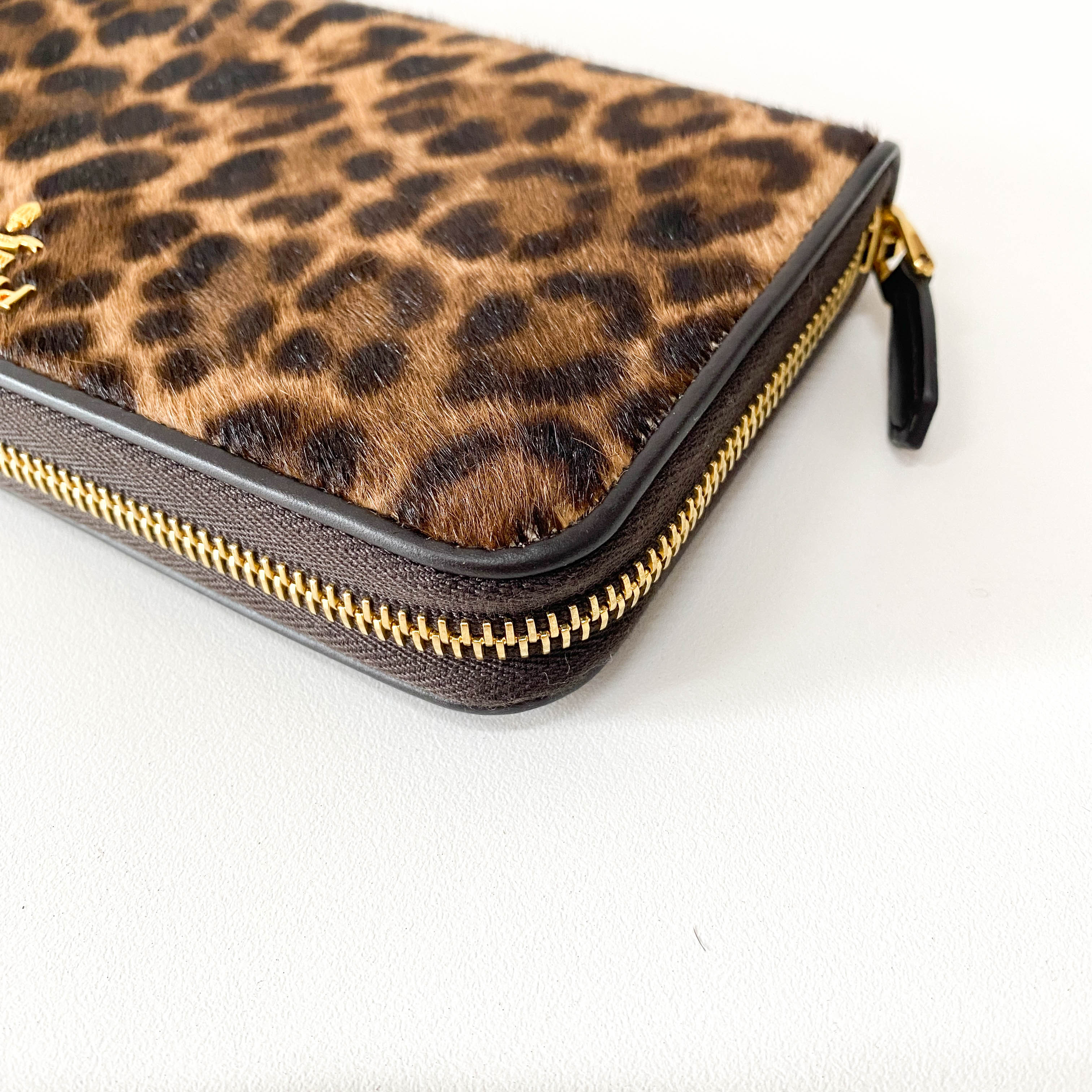 Leopard Pony Hair Wallet