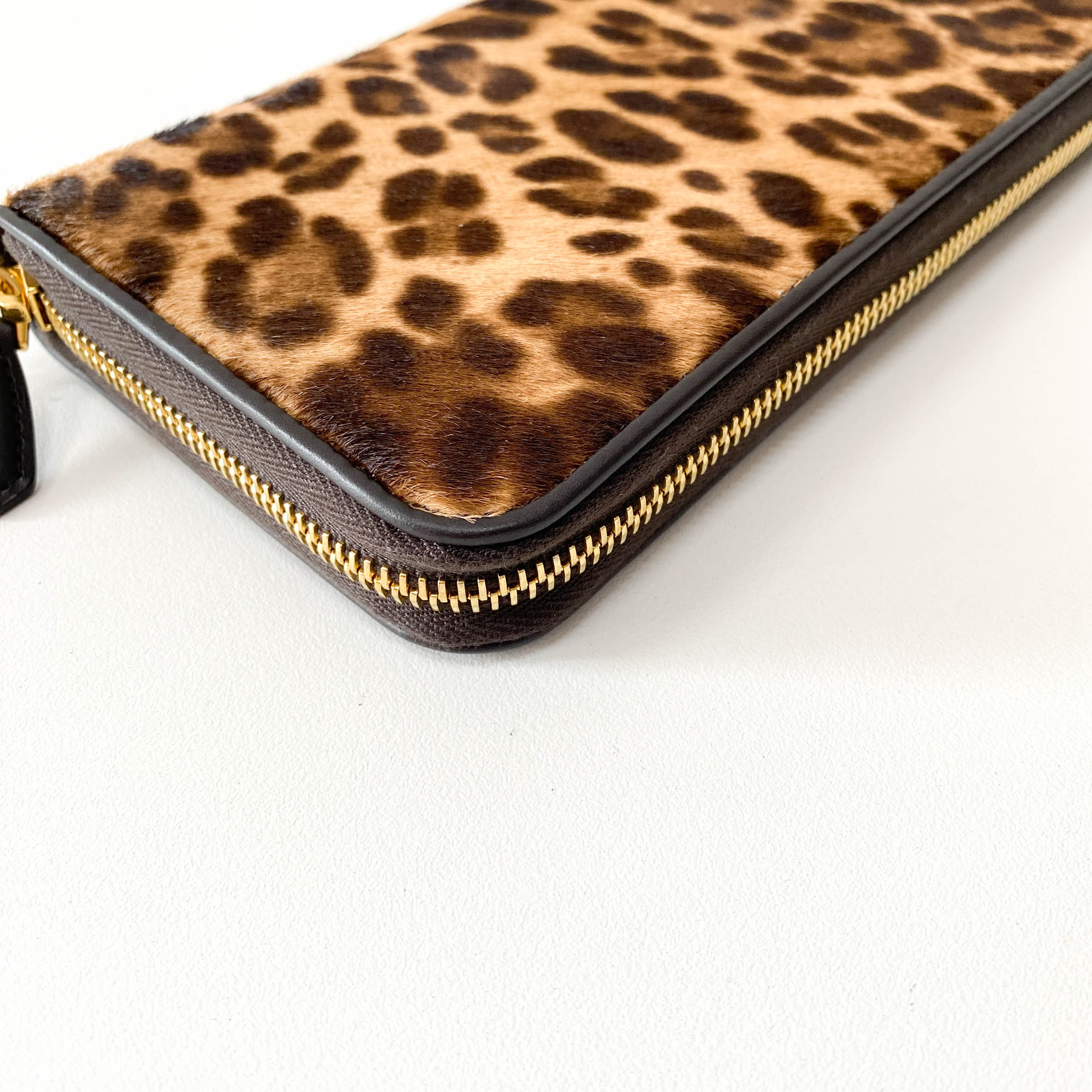 Leopard Pony Hair Wallet