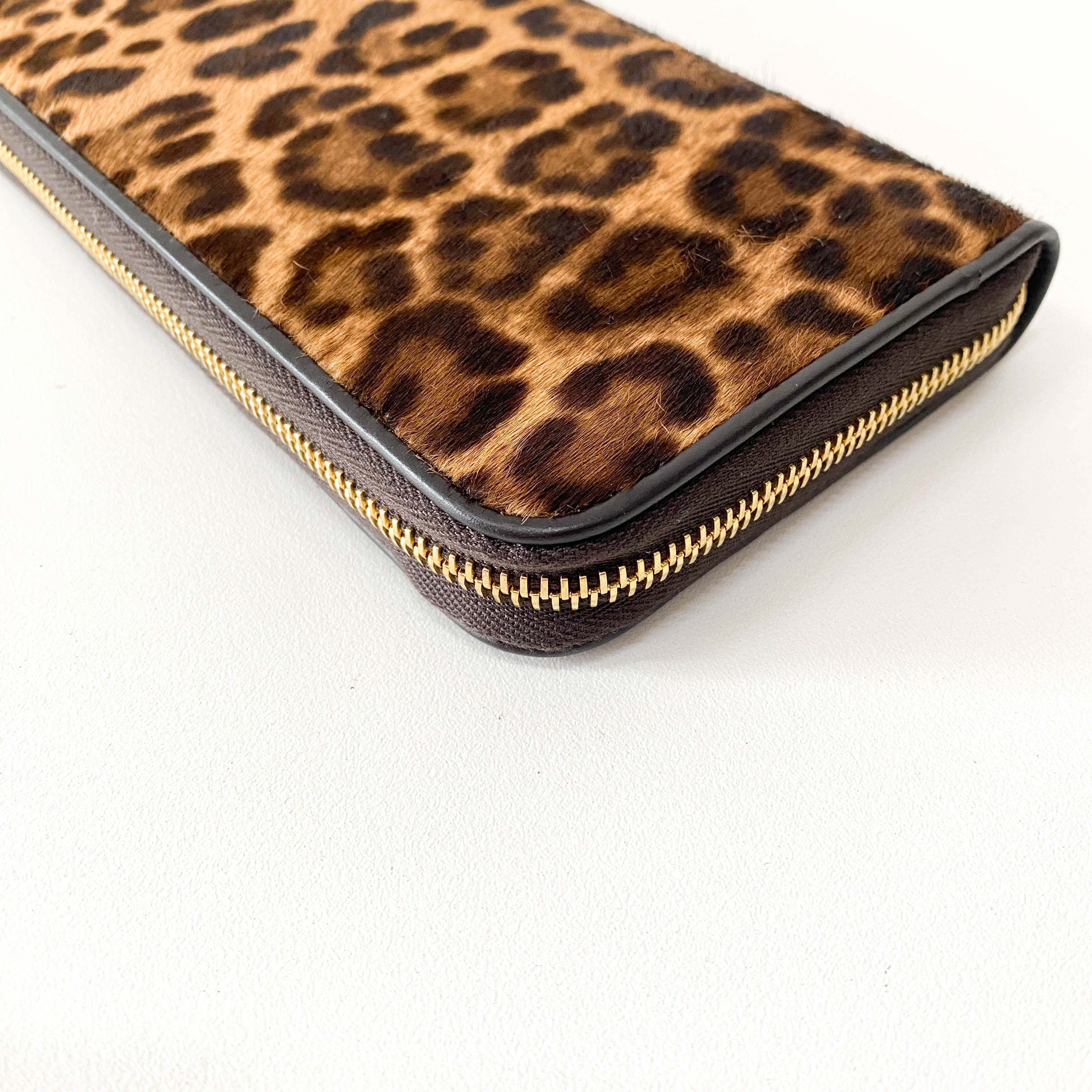 Leopard Pony Hair Wallet
