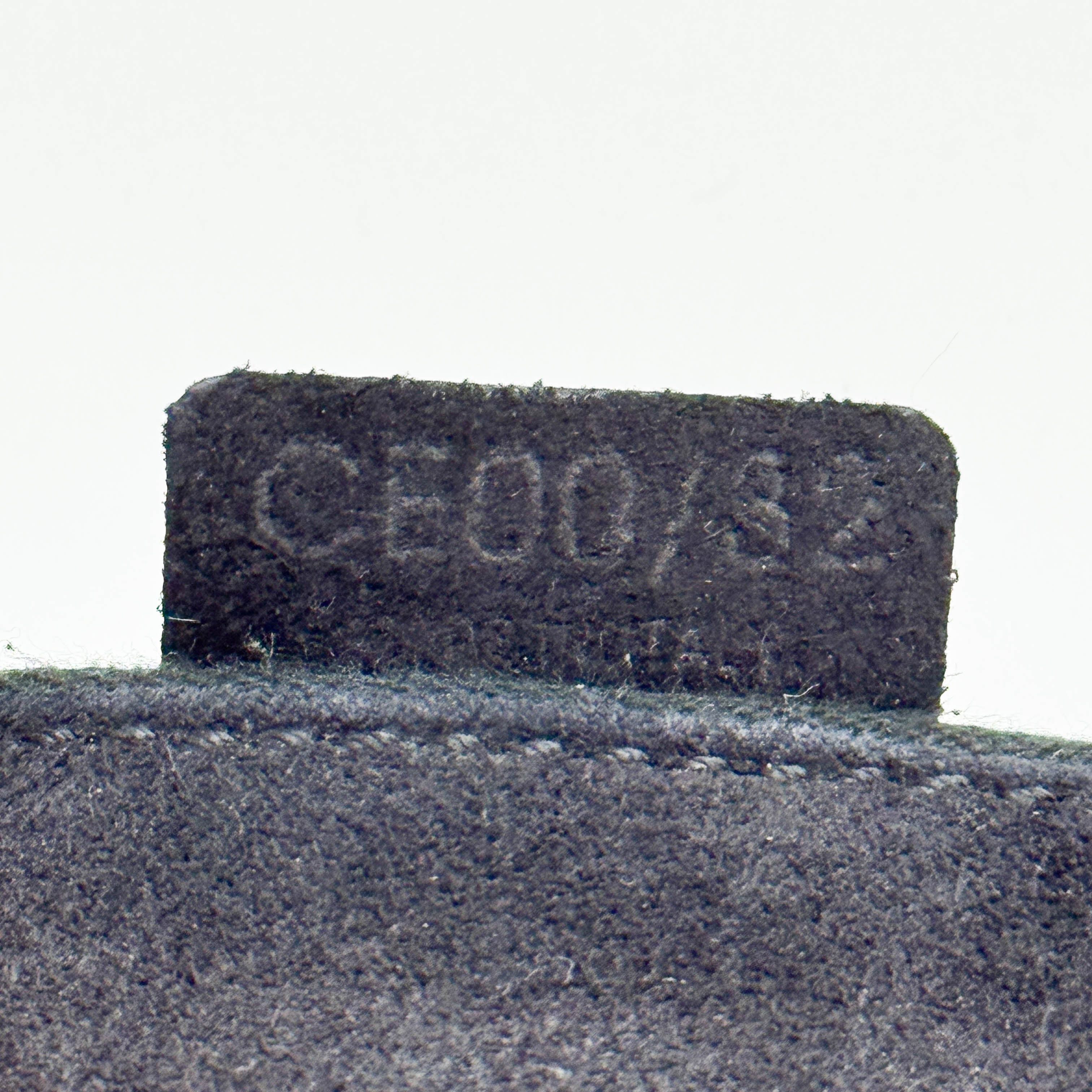 Twisted Black & Gold Suede Shoulder Bag