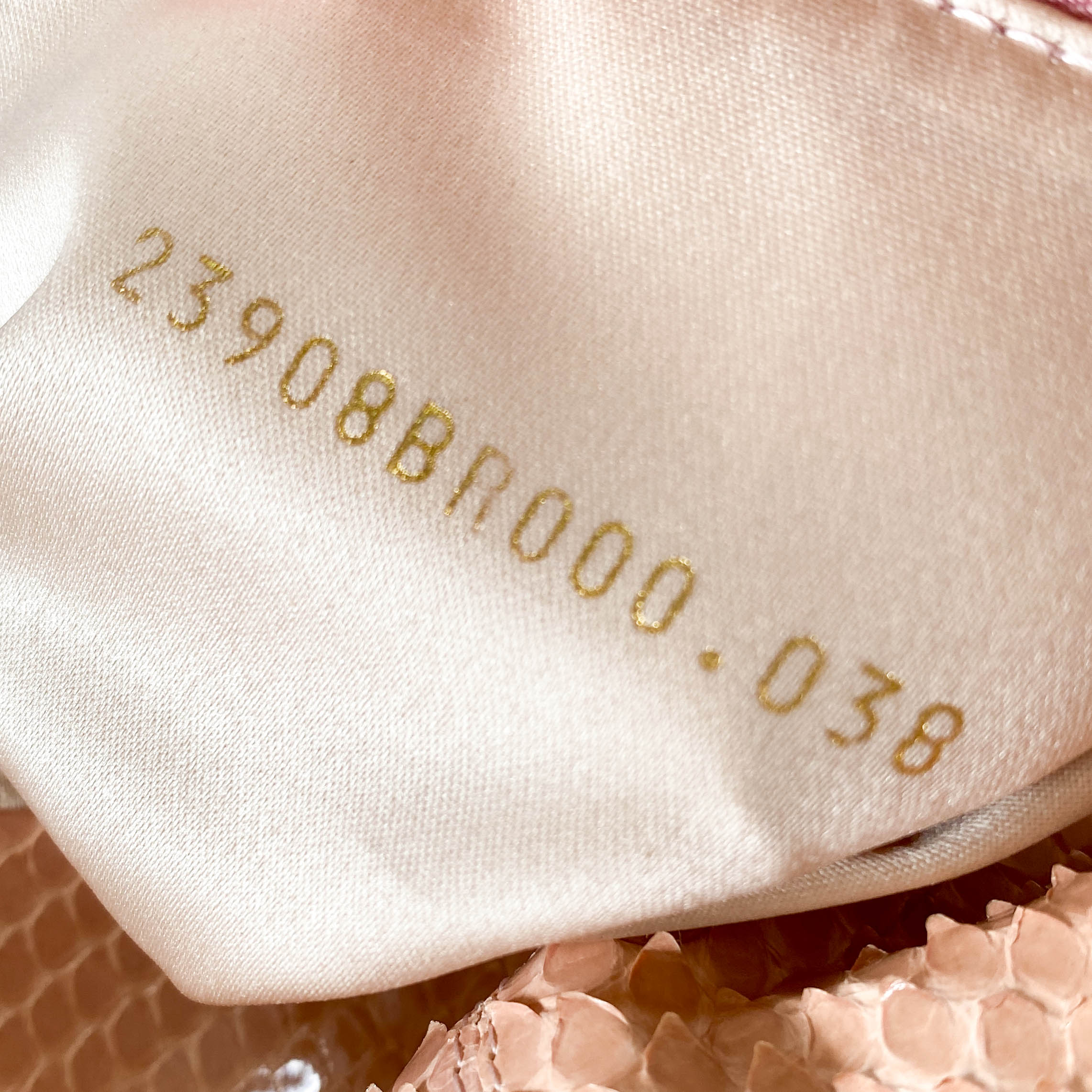 Baguette Pink Leather Embroidery Shoulder Bag