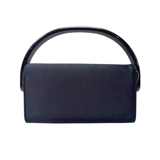 Small Satin Black Handbag
