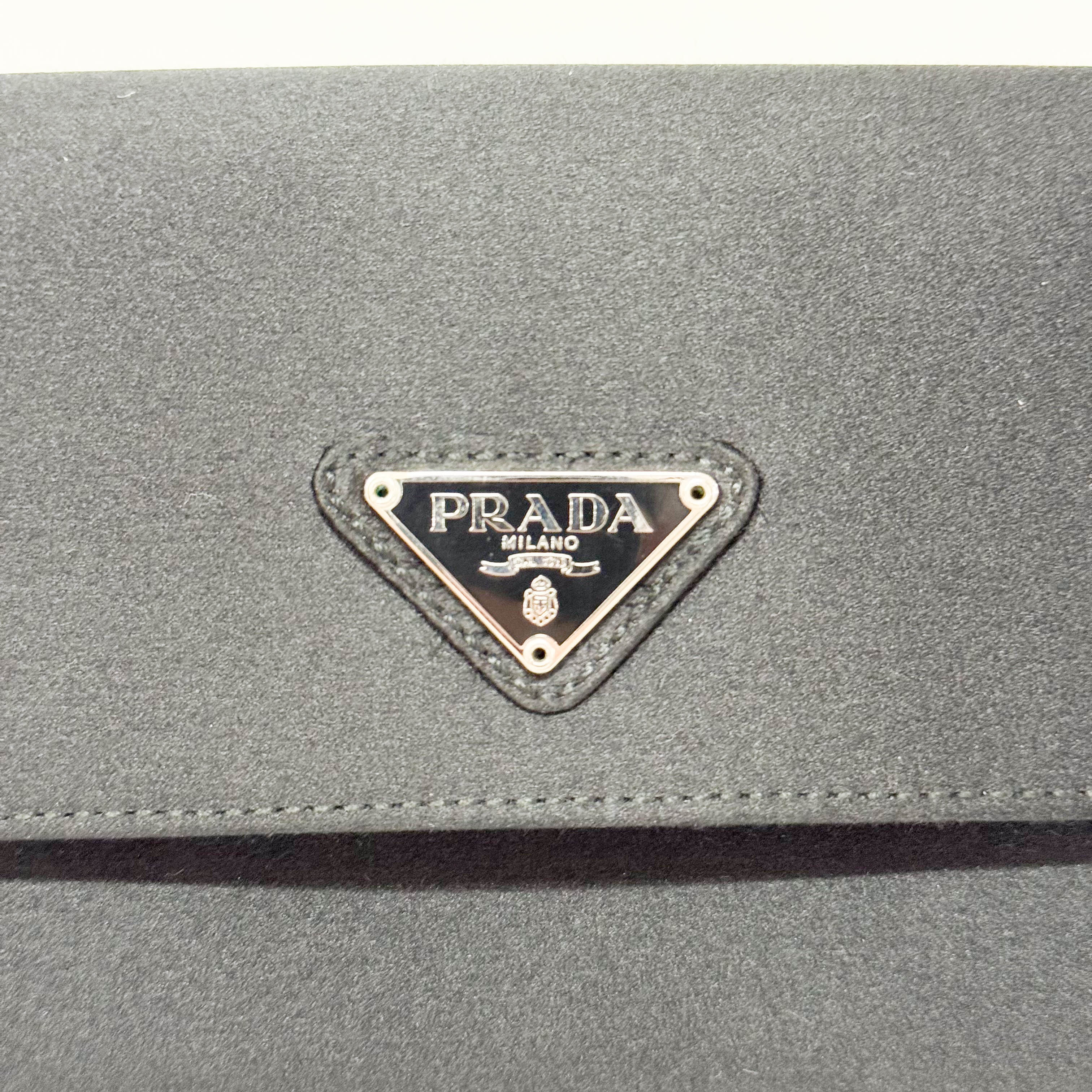 Small Satin Black Handbag