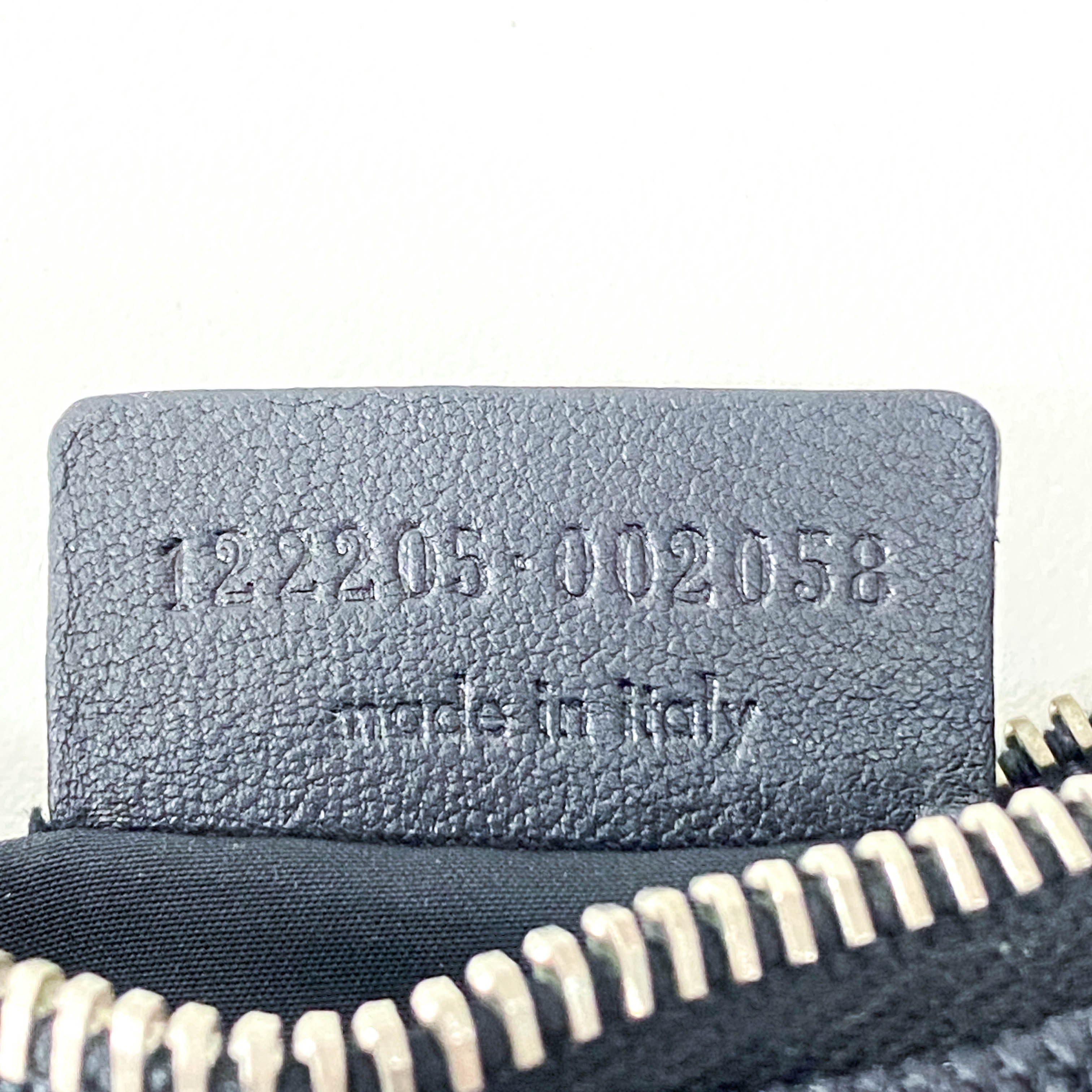 Half Moon Black Coated Canvas Bag