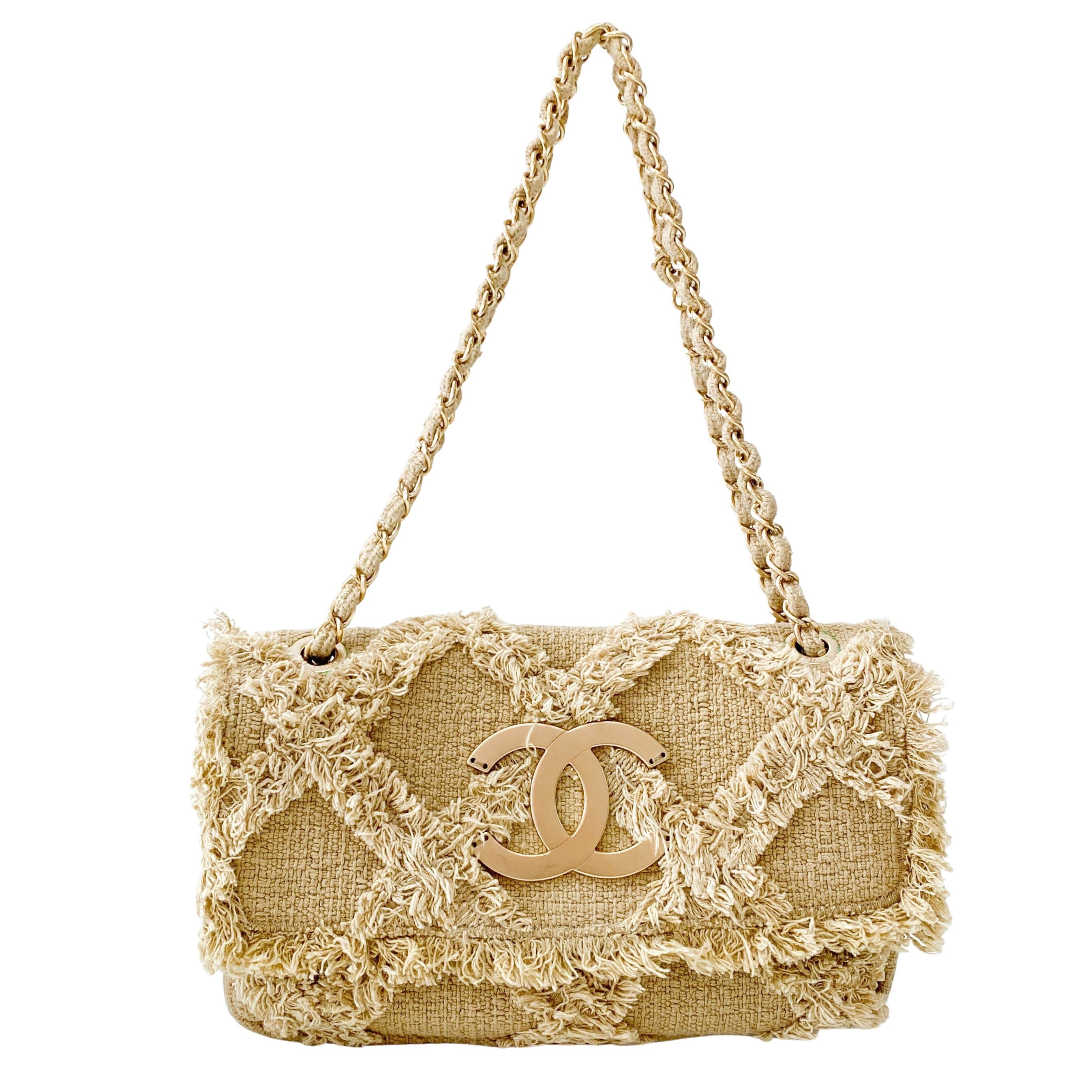 2009 Small Crochet Flap Shoulder Bag