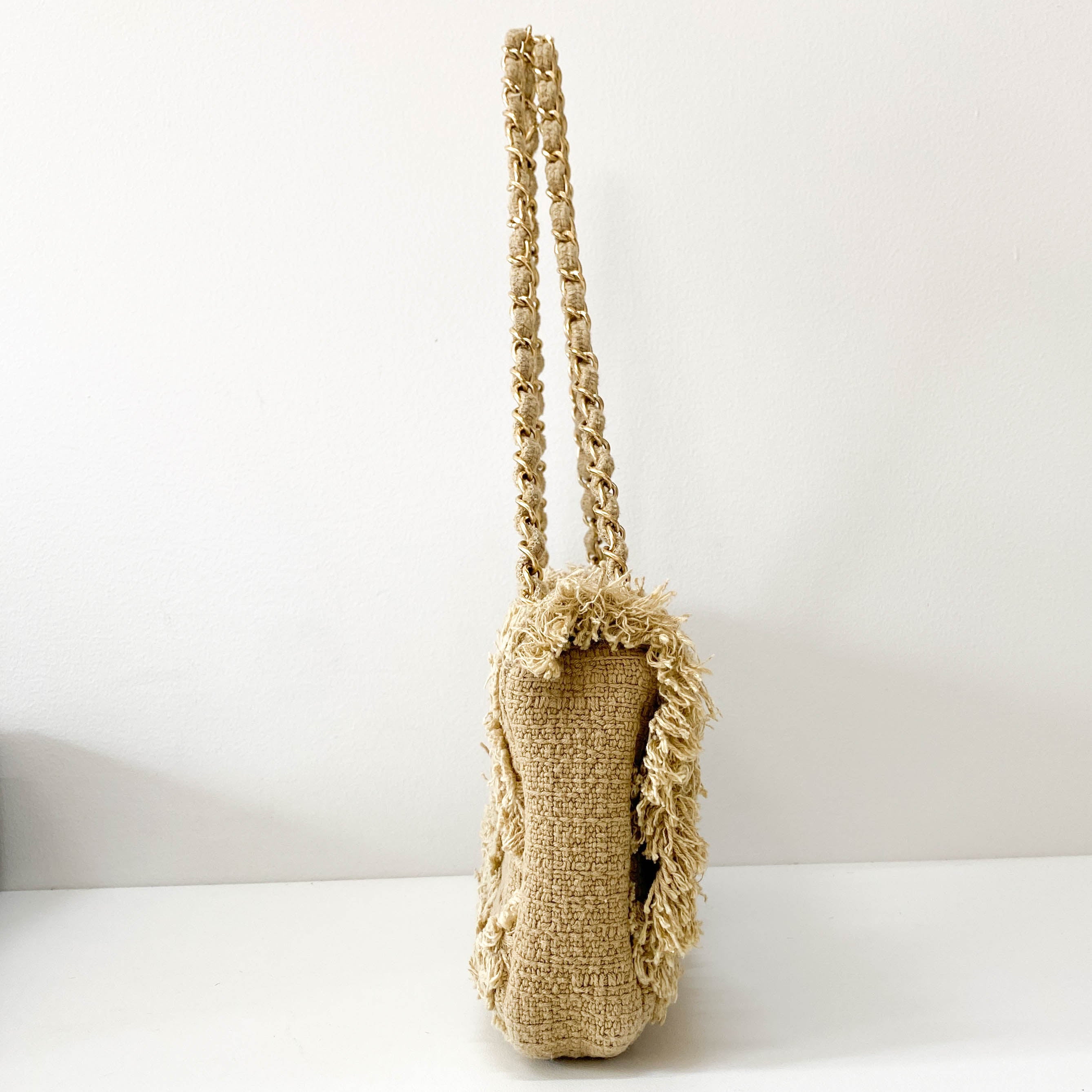 2009 Small Crochet Flap Shoulder Bag