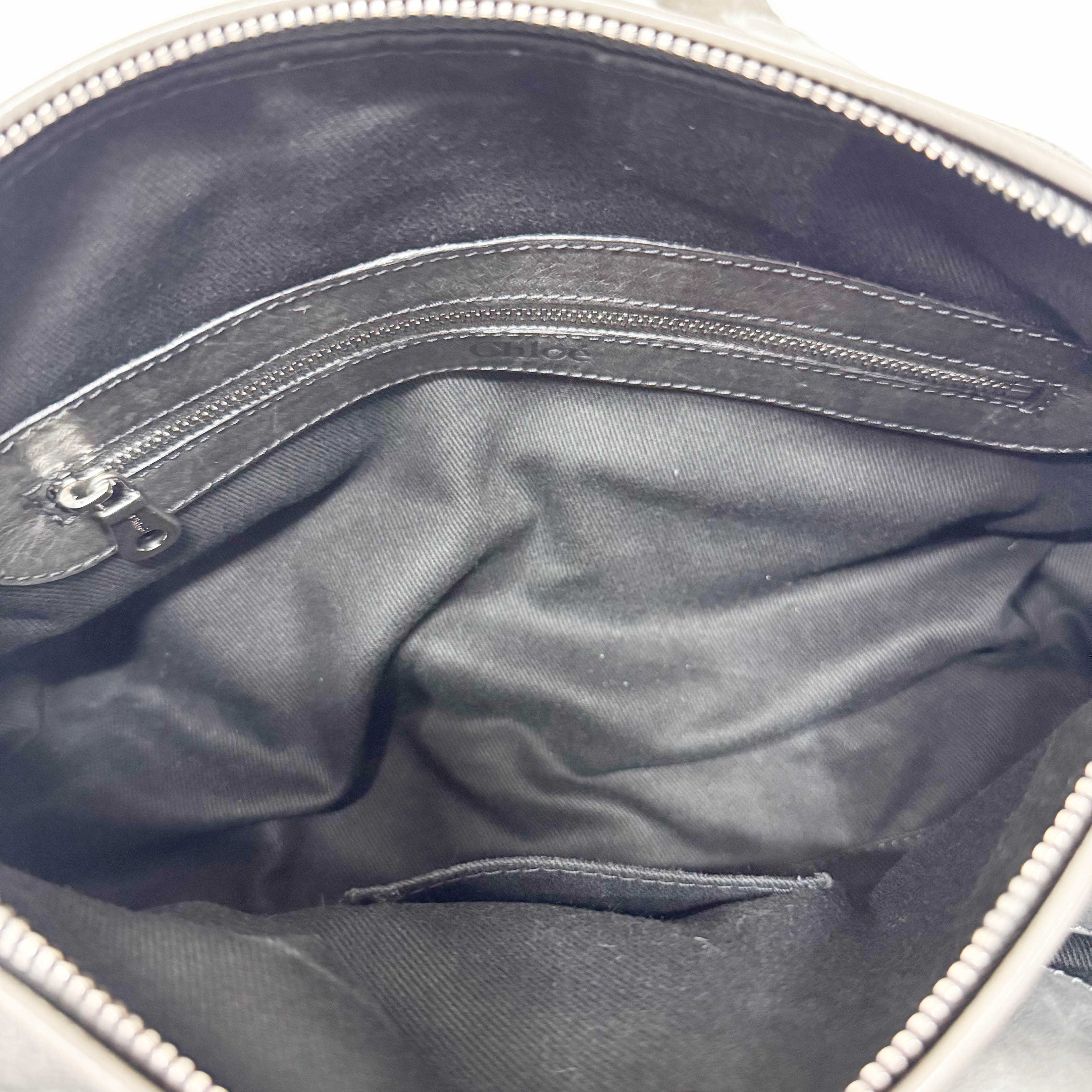 Silverado Grey Python Embossed Shoulder Bag