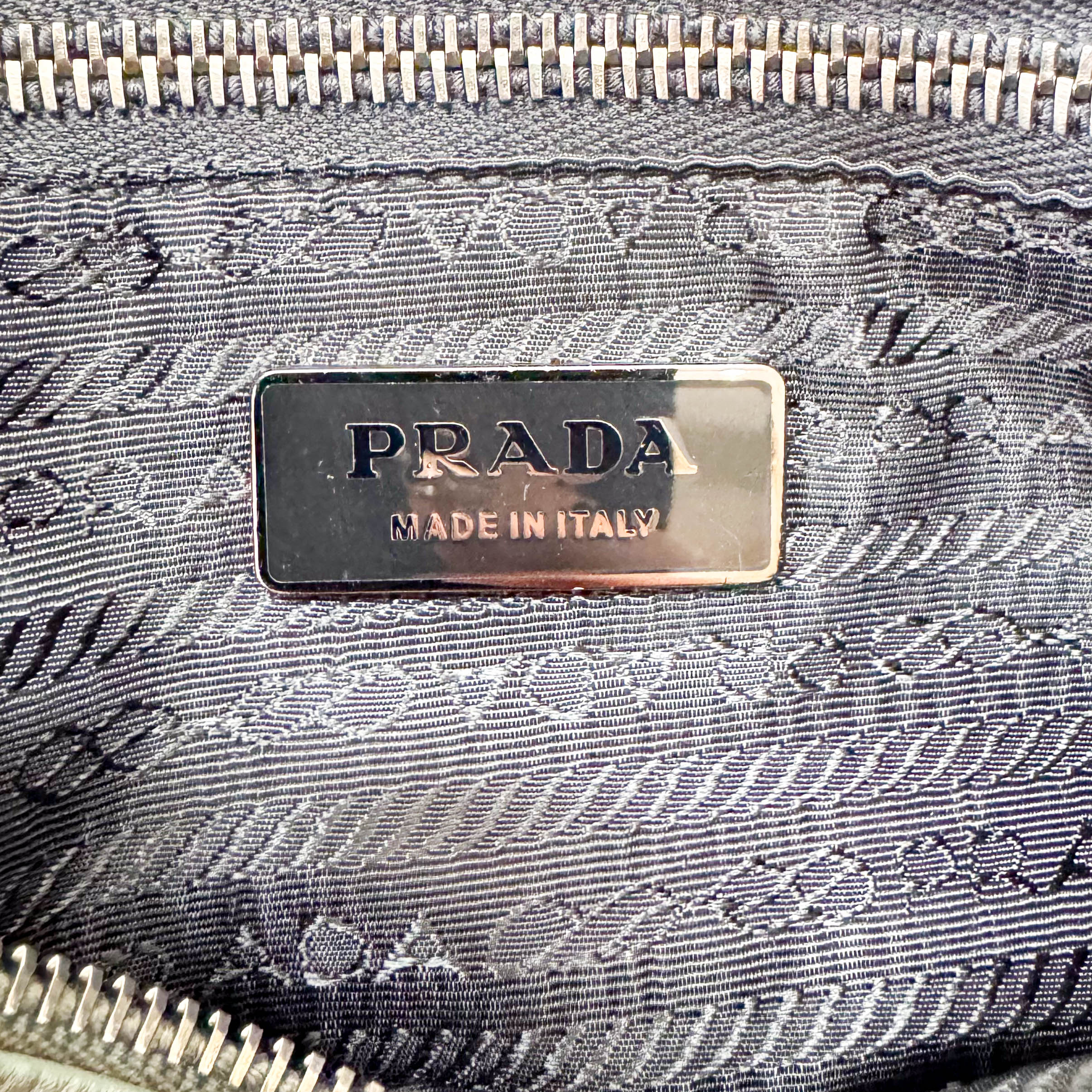 Grey Leather Shoulder Bag