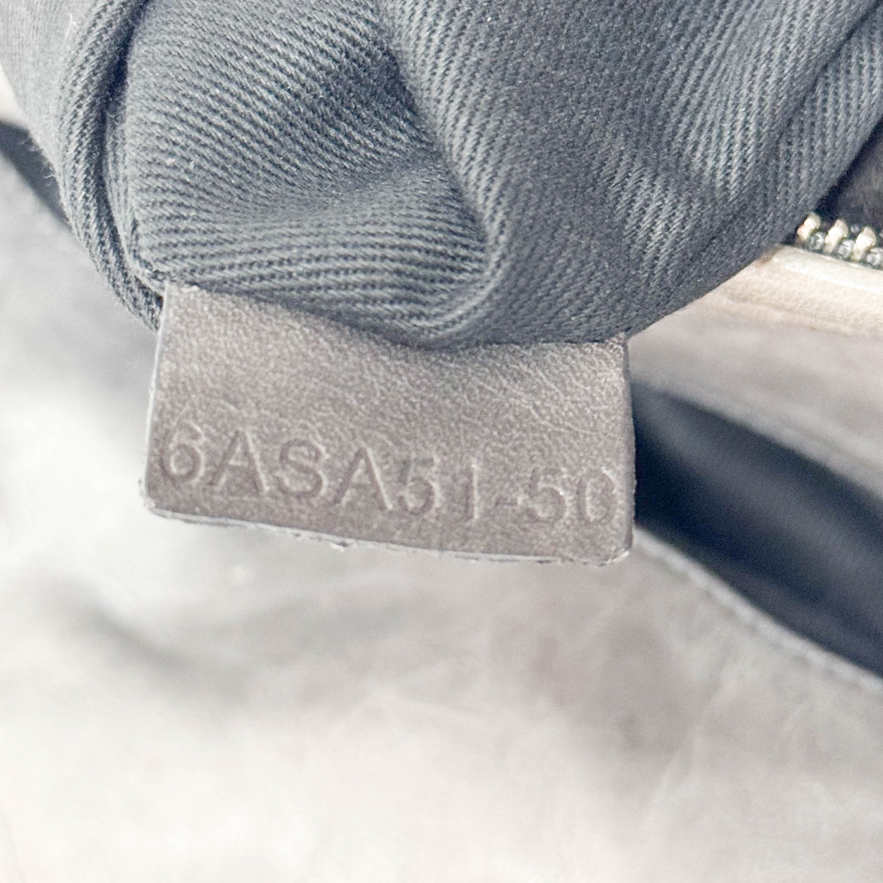 Silverado Grey Python Embossed Shoulder Bag