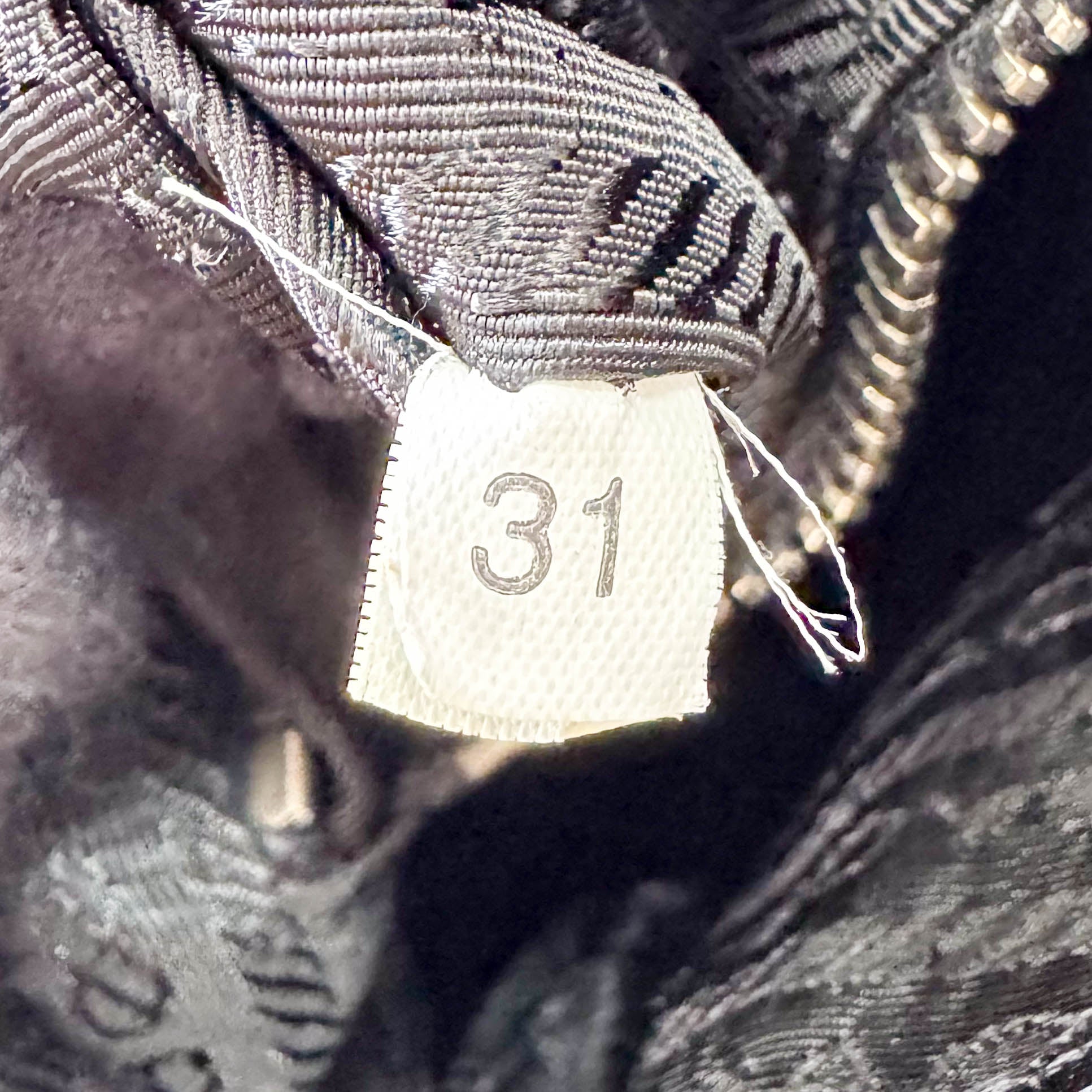 Grey Leather Shoulder Bag