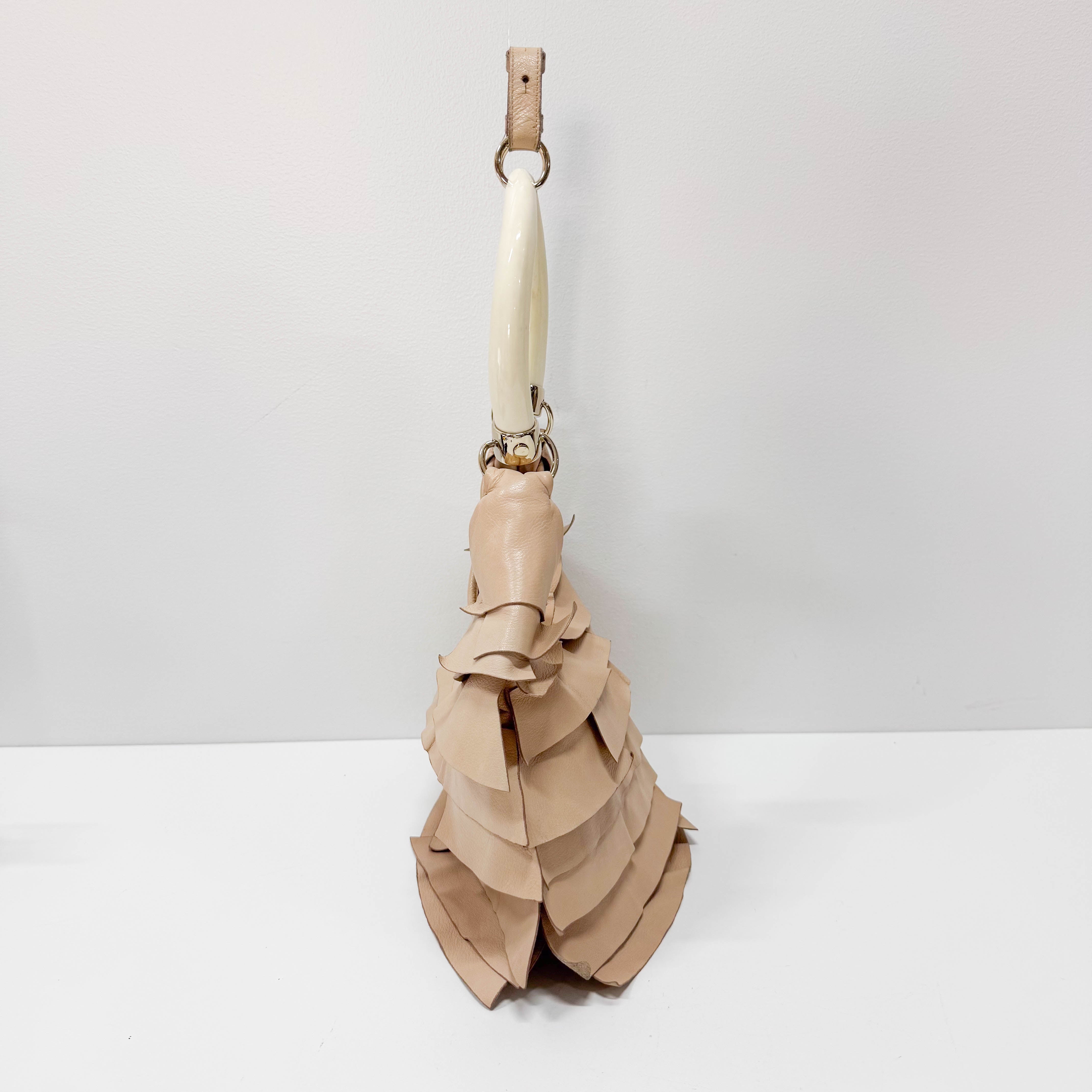 Saint Tropez Pink Calfskin Leather Shoulder Bag