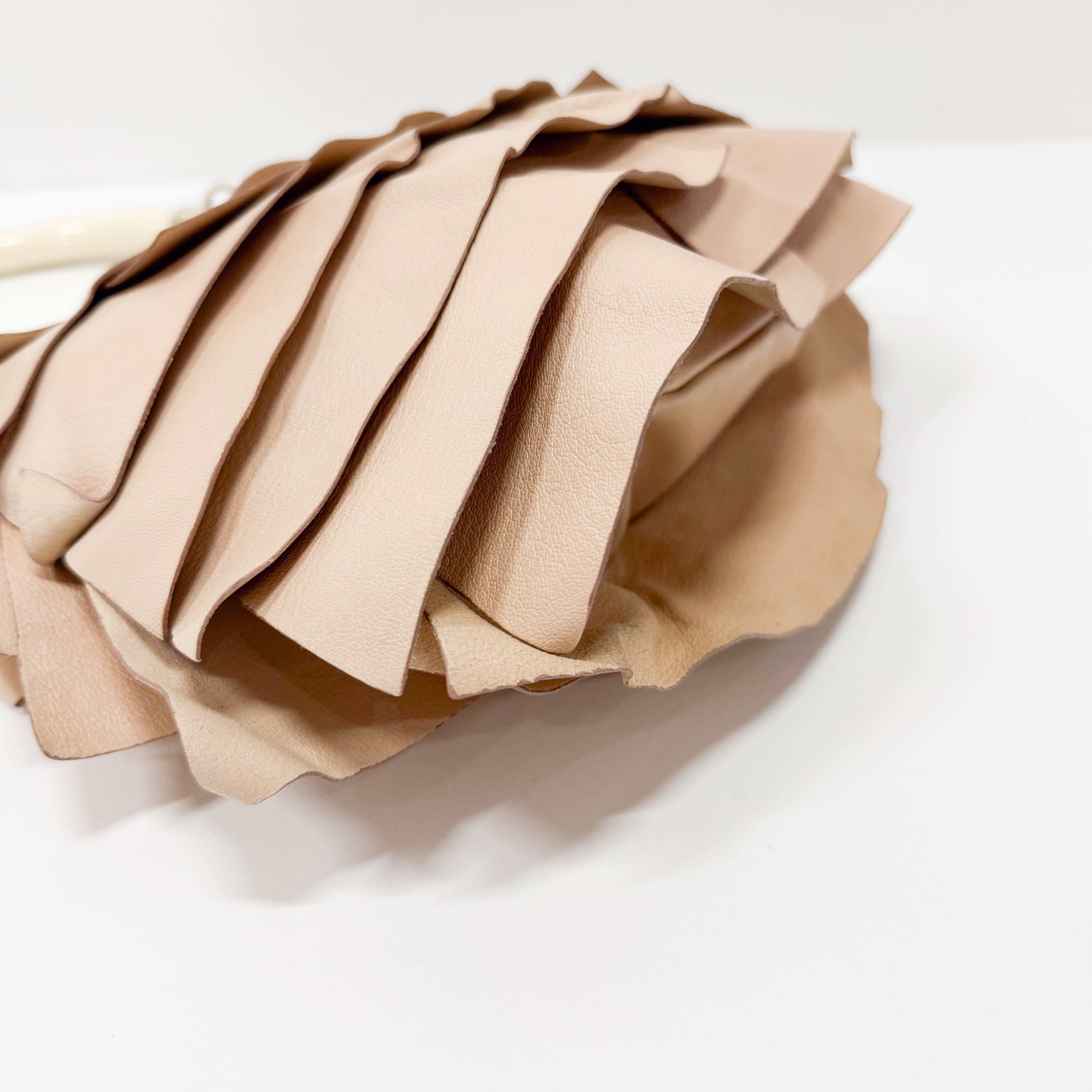 Saint Tropez Pink Calfskin Leather Shoulder Bag