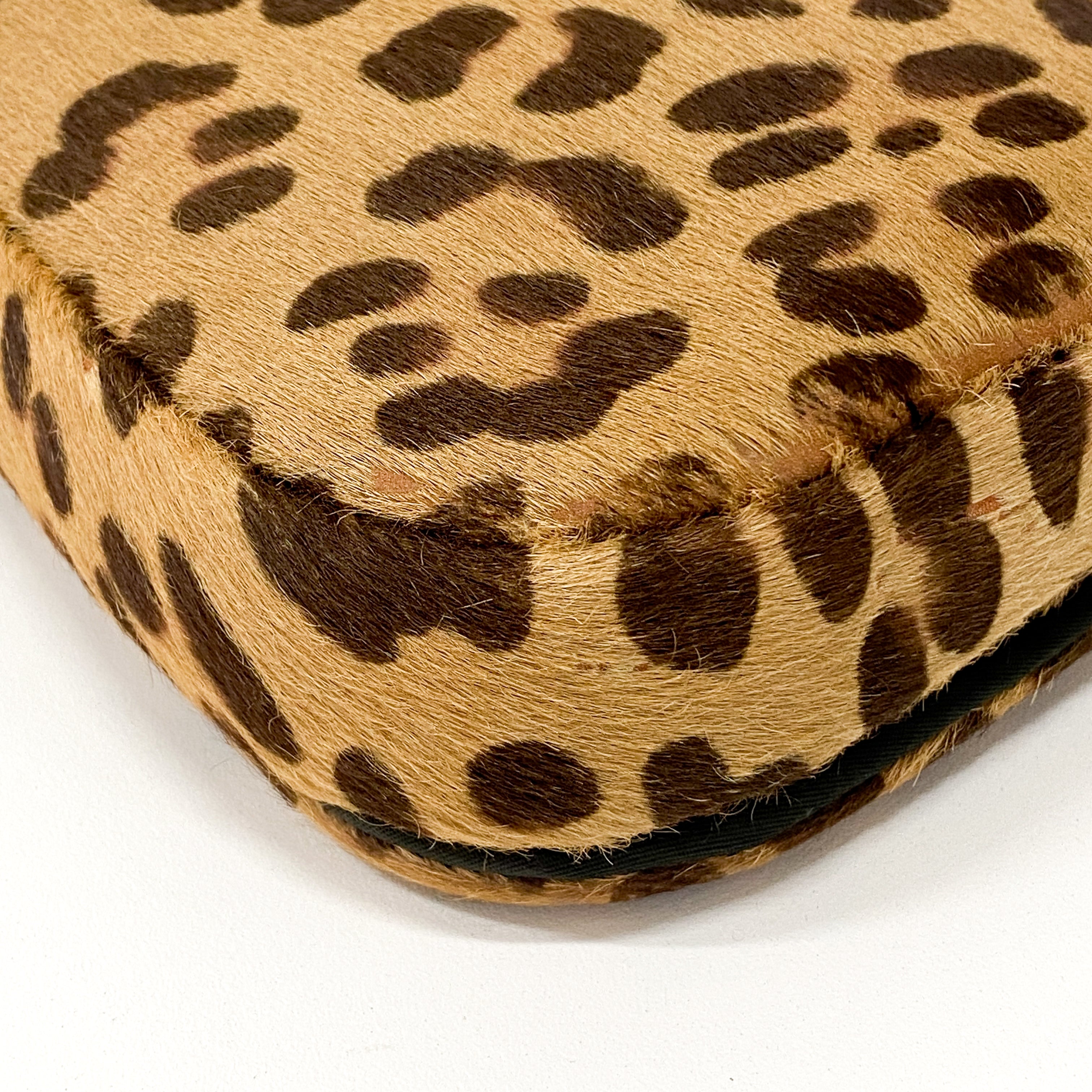 Malice Pearl Cheetah Brown Leather Shoulder Bag