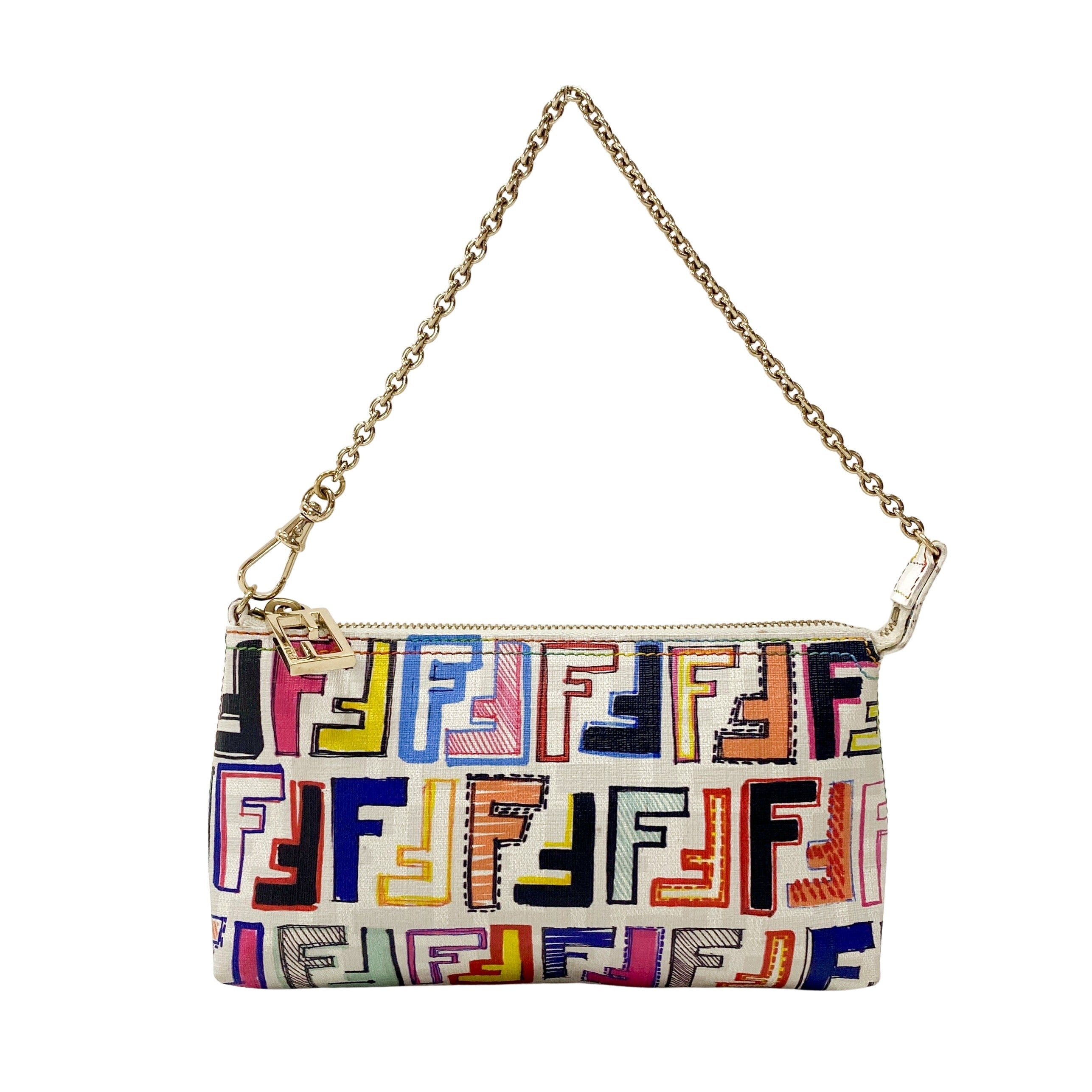 Zucca PVC Chain Handbag Multicolor