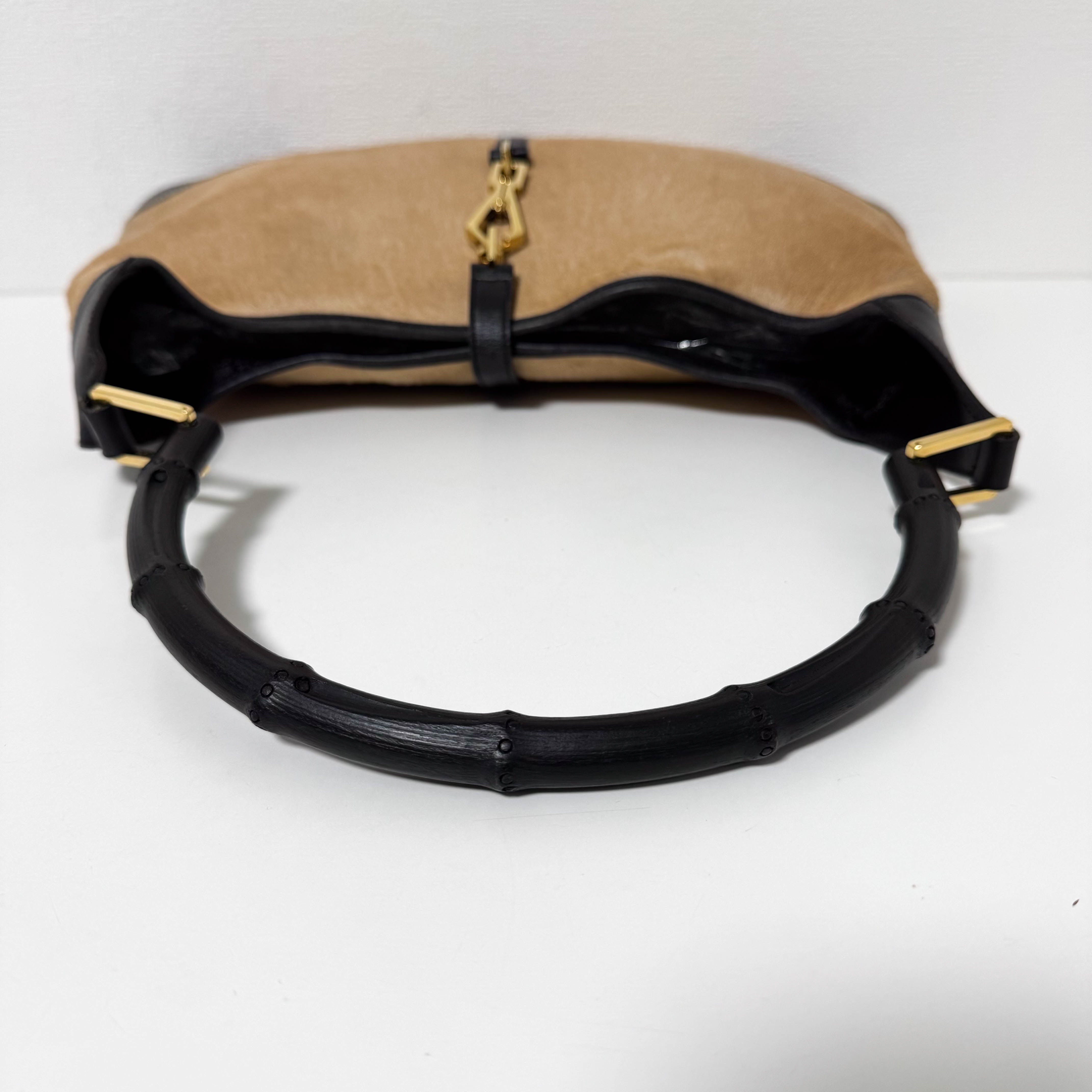 Bamboo Jackie Brown Pony Hair Shoulder Bag