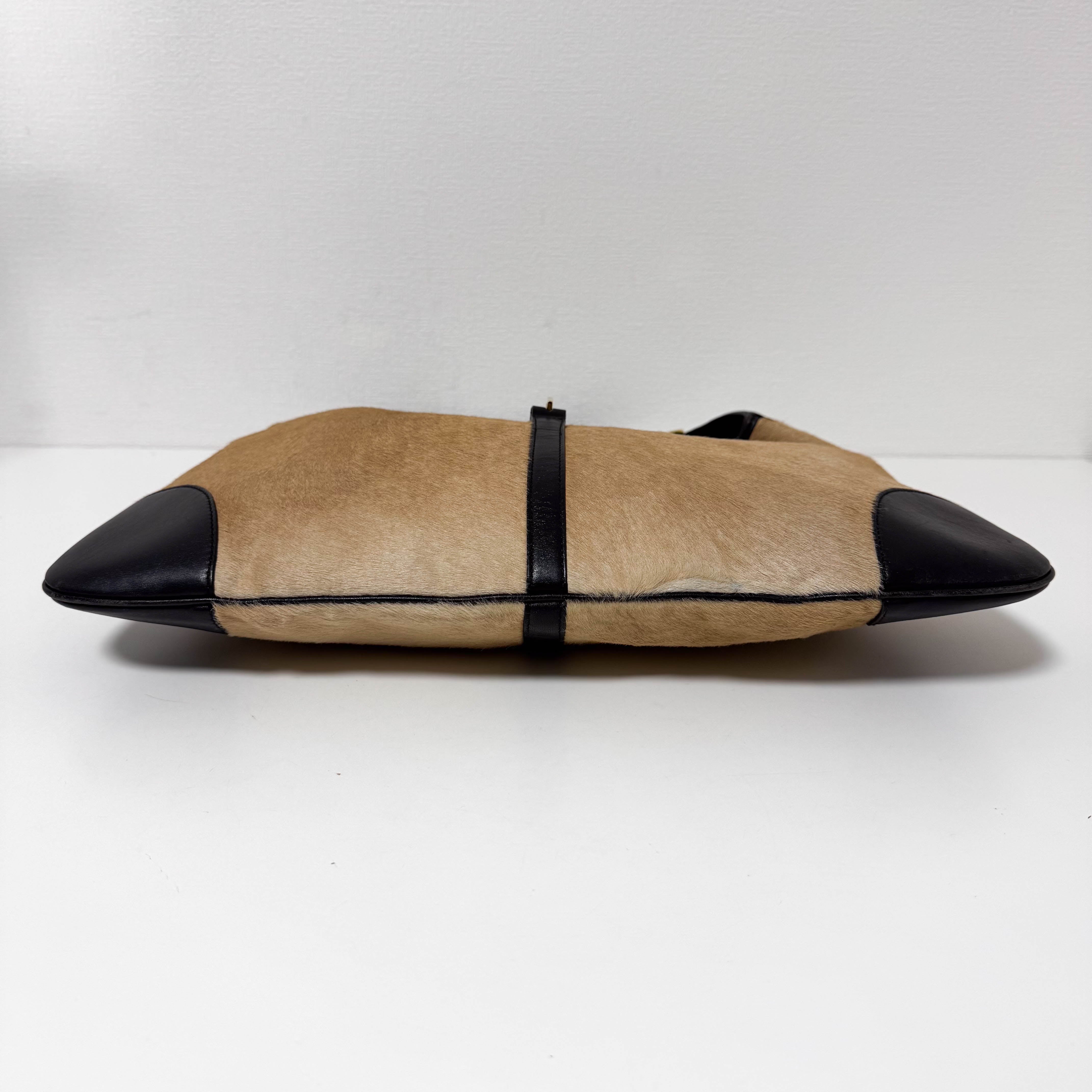 Bamboo Jackie Brown Pony Hair Shoulder Bag