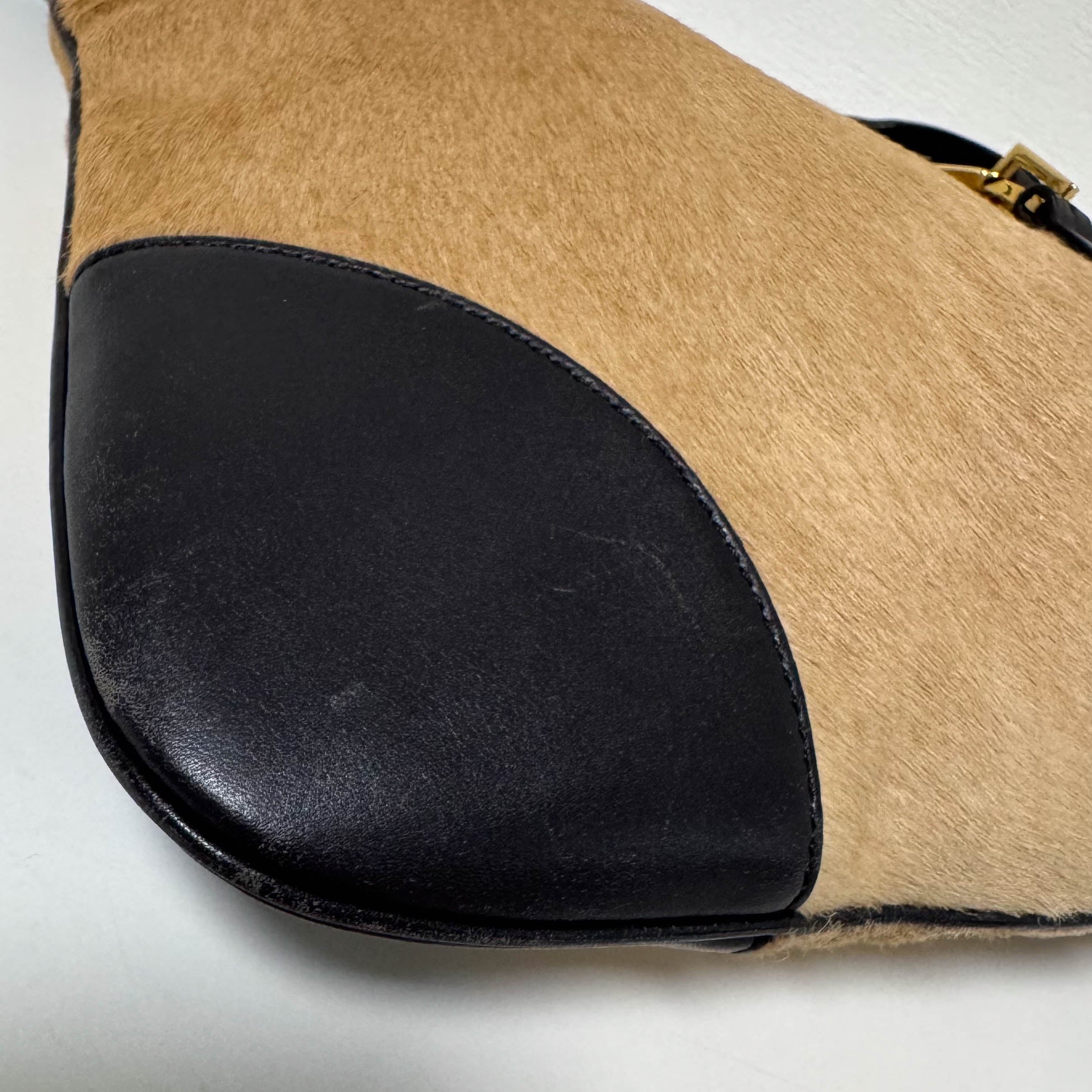 Bamboo Jackie Brown Pony Hair Shoulder Bag