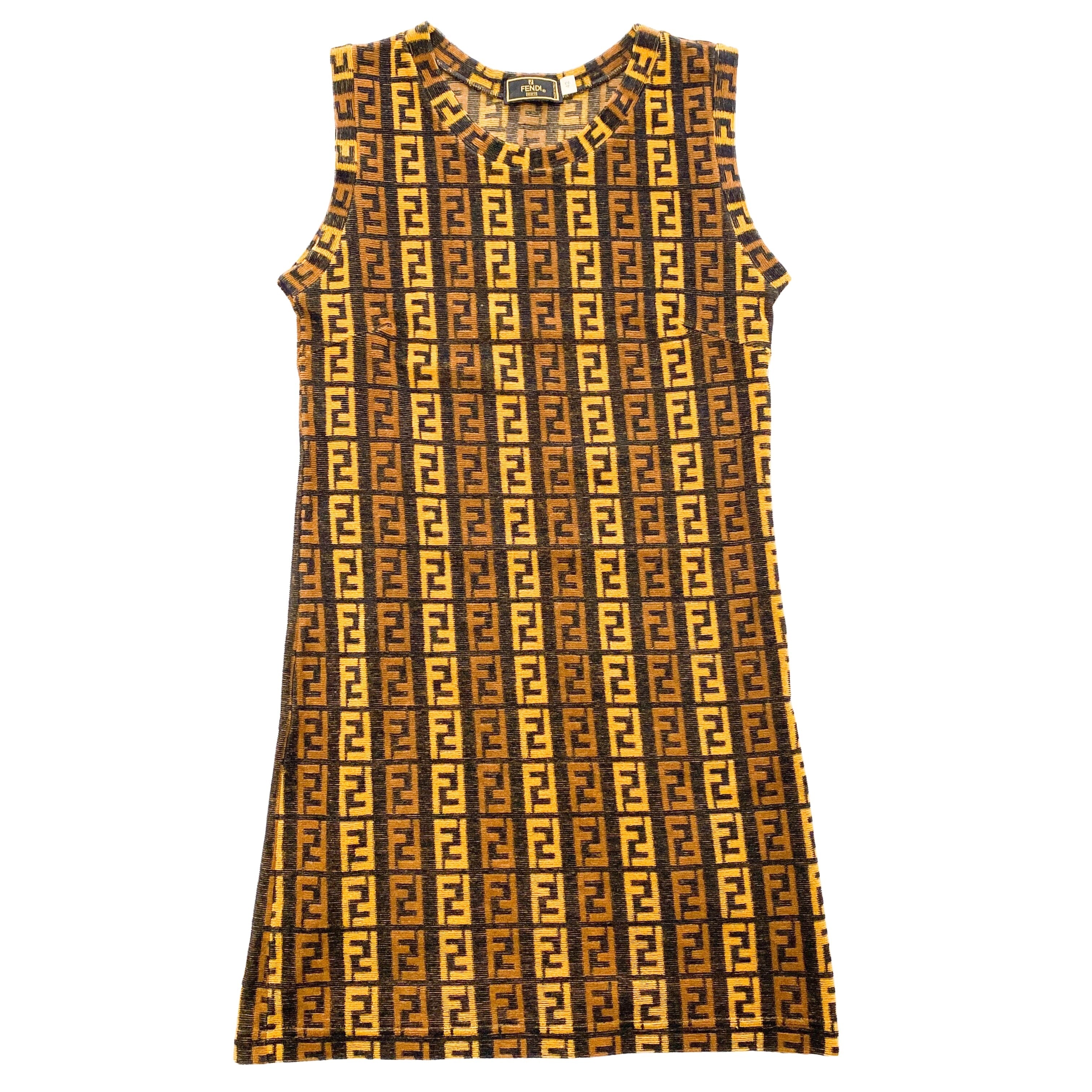 Size 42 Brown Zucca Cotton & Nylon Dress