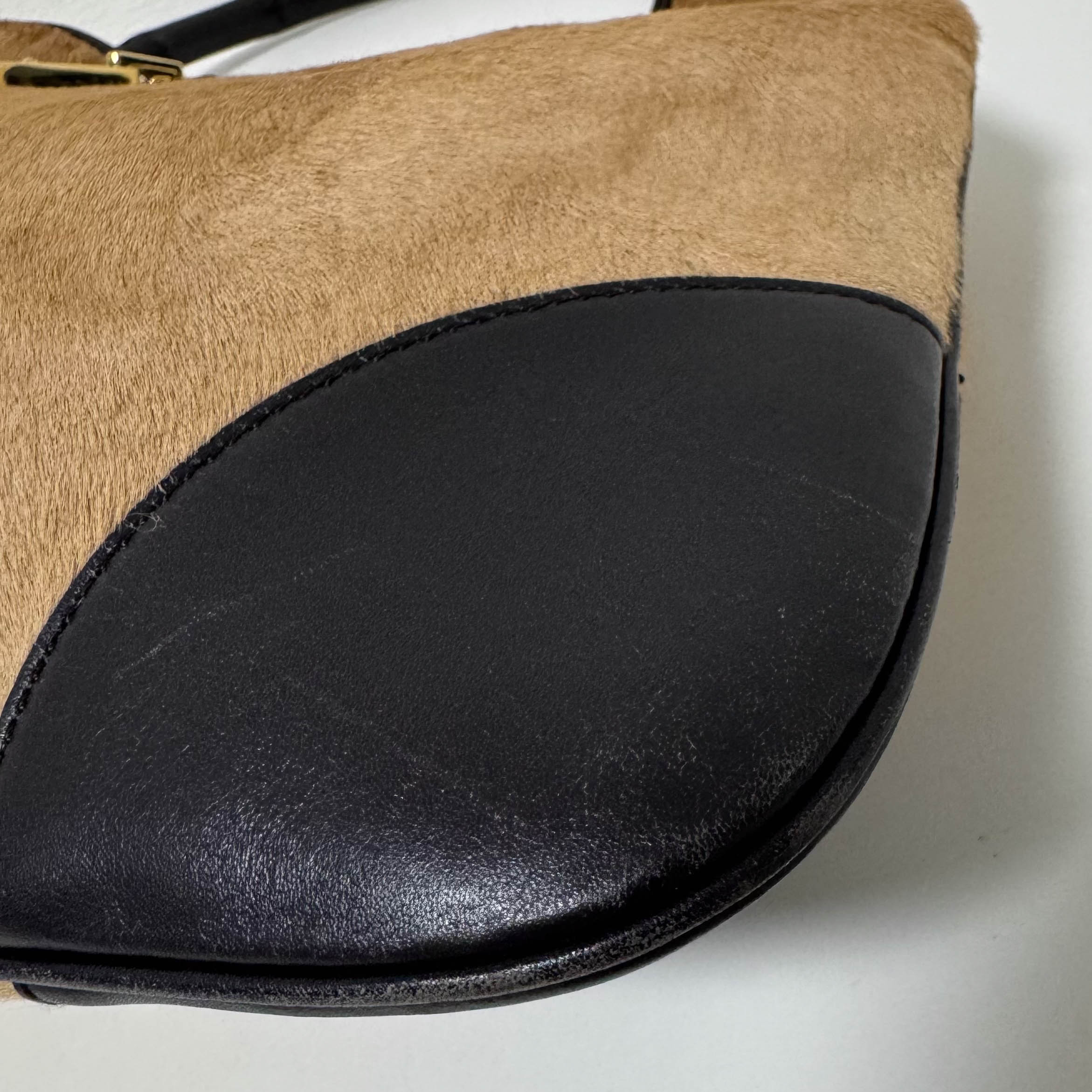 Bamboo Jackie Brown Pony Hair Shoulder Bag