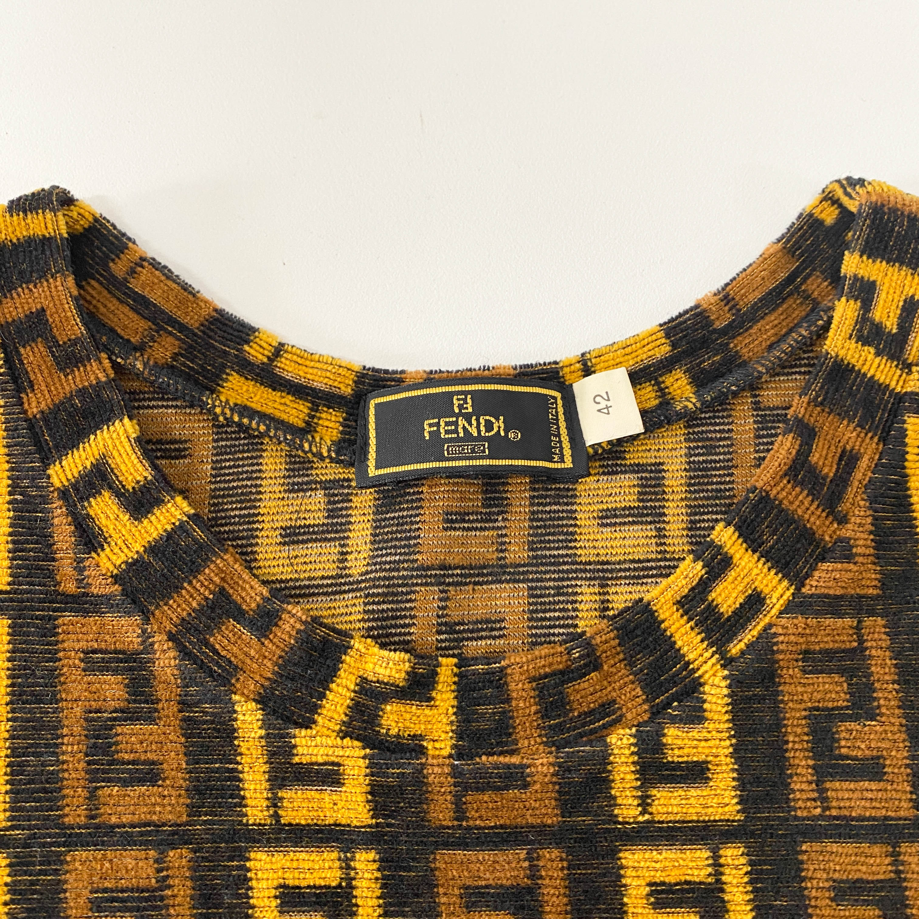 Size 42 Brown Zucca Cotton & Nylon Dress