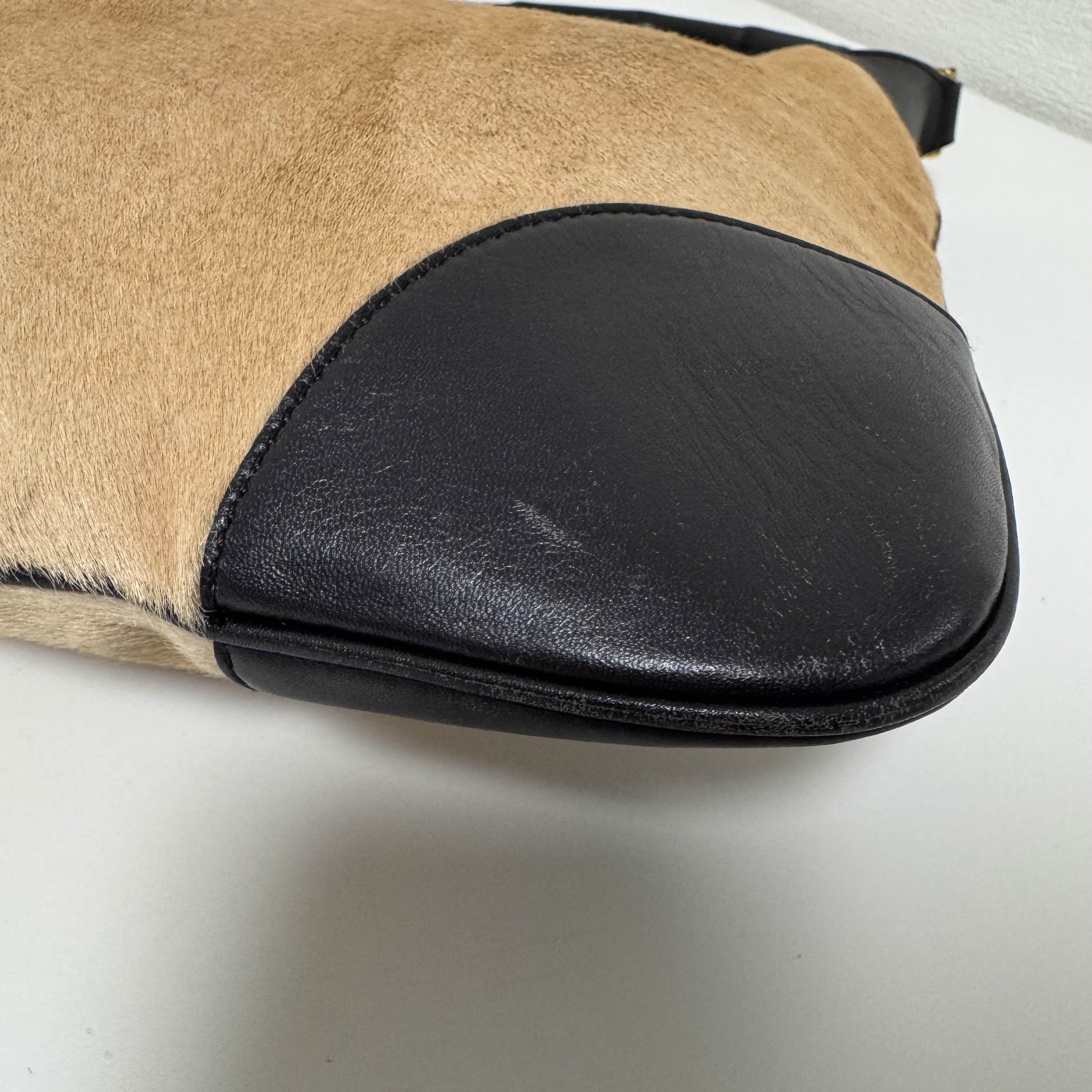 Bamboo Jackie Brown Pony Hair Shoulder Bag