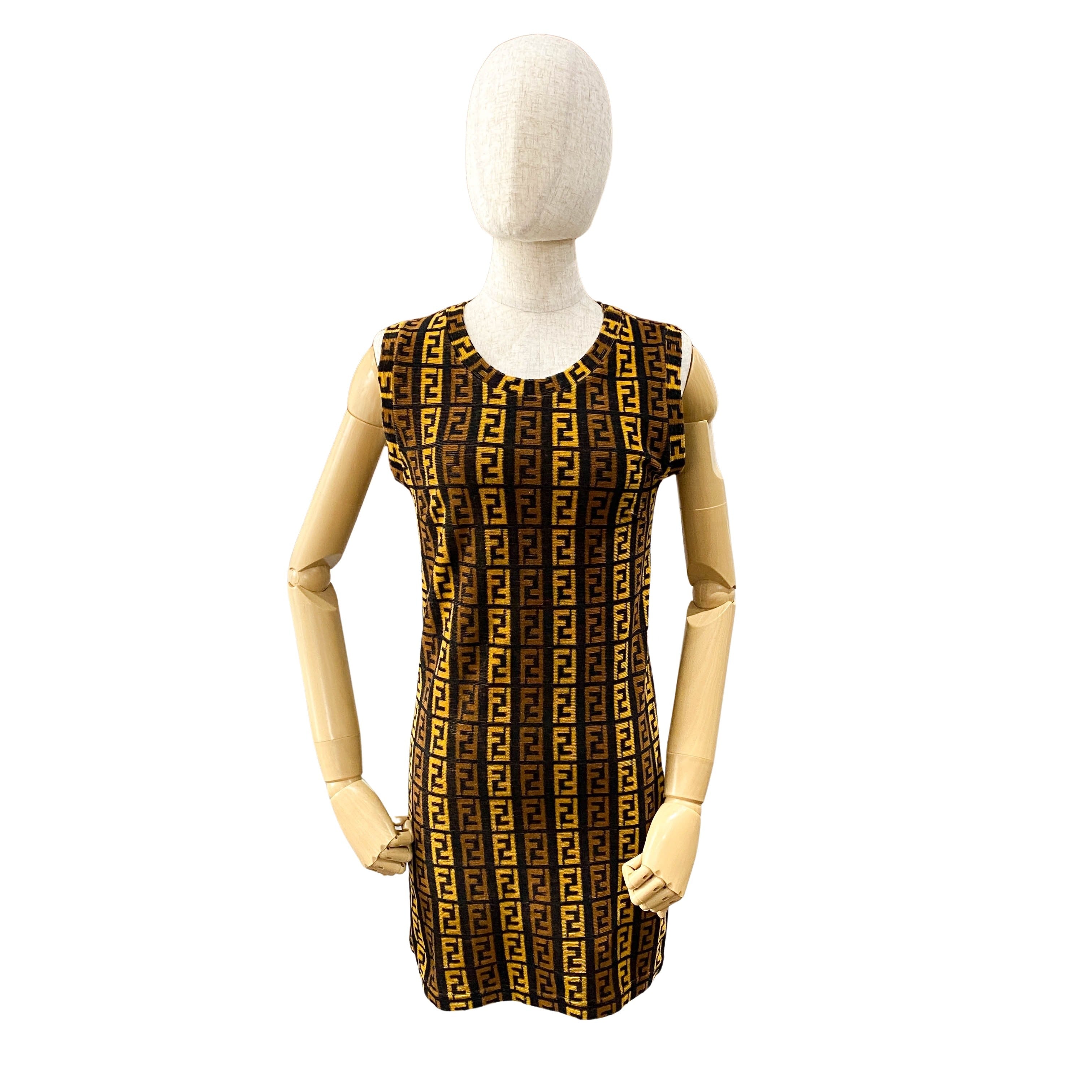 Size 42 Brown Zucca Cotton & Nylon Dress