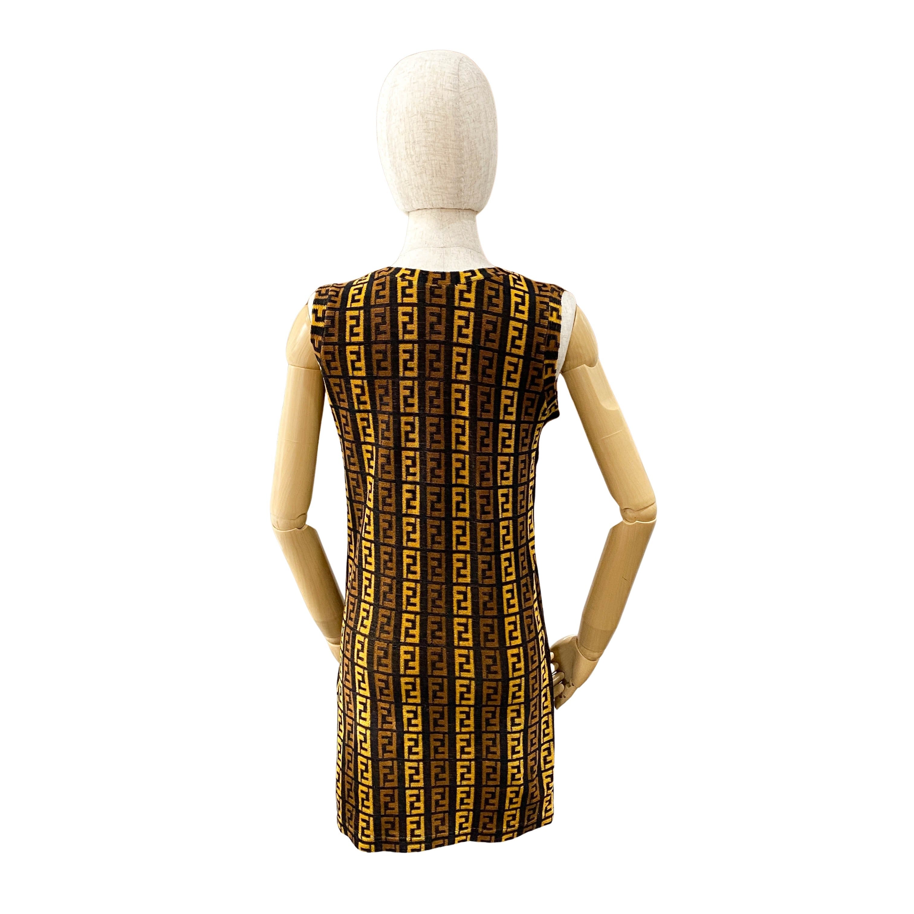 Size 42 Brown Zucca Cotton & Nylon Dress