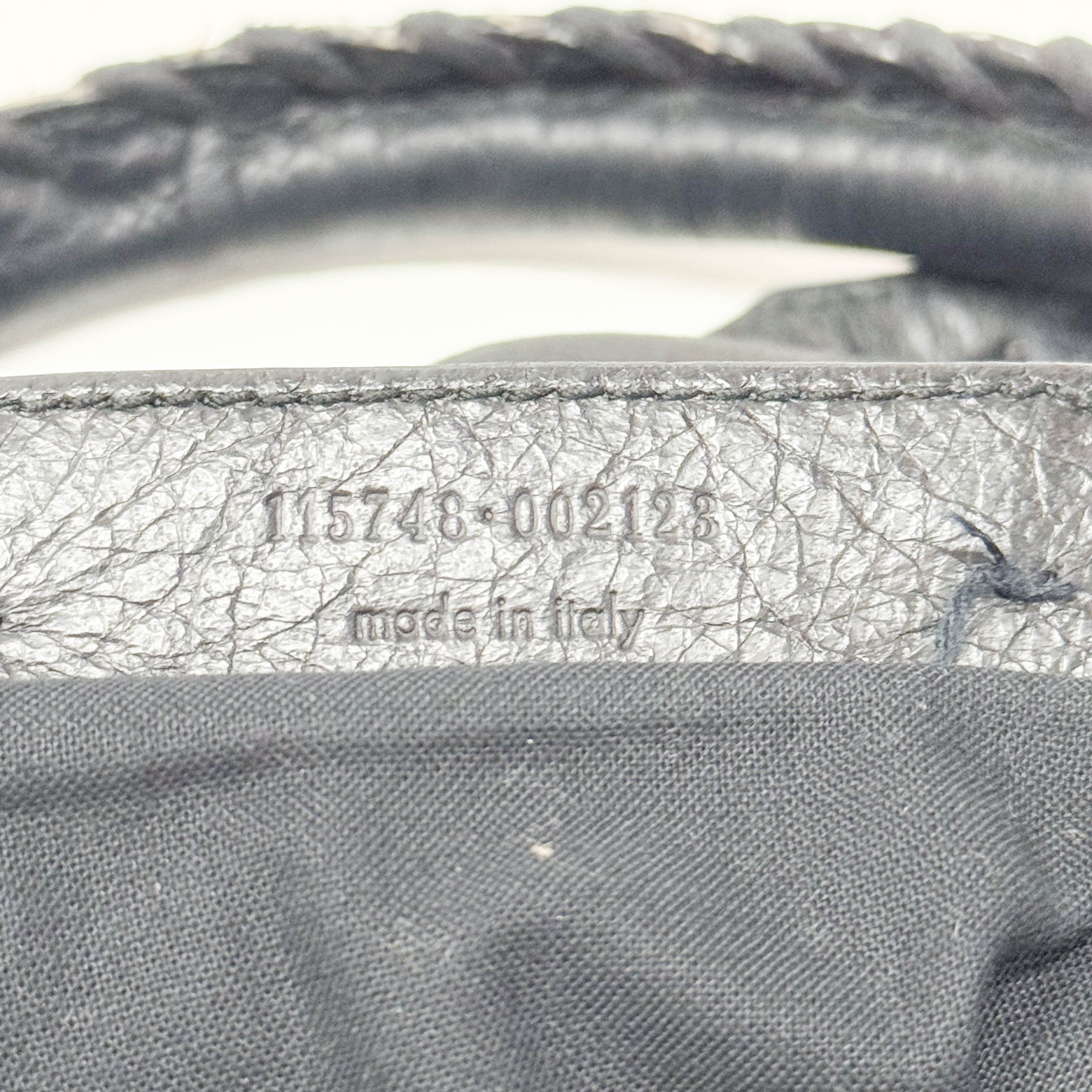 The City Black Leather Two Way Bag