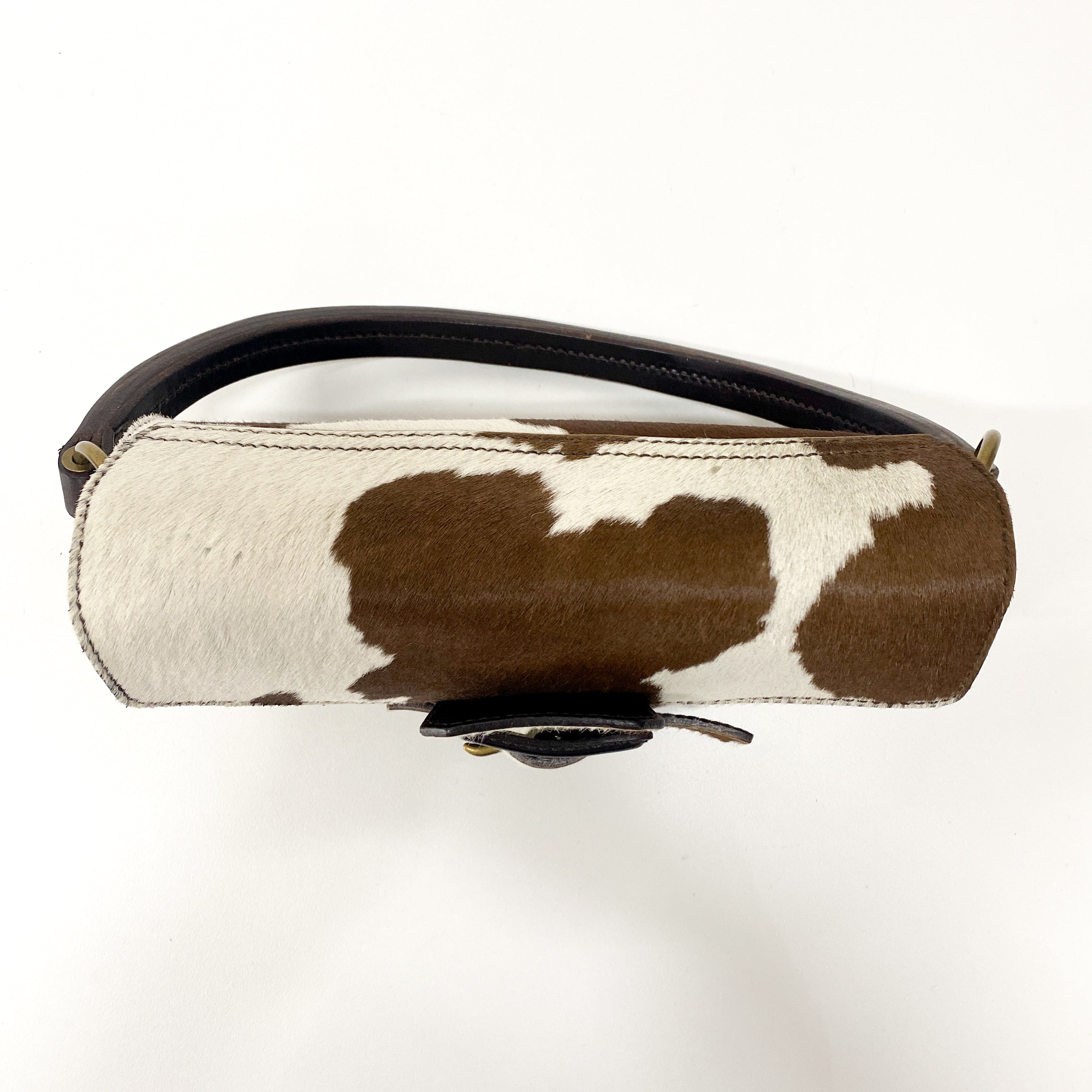 Cow Print Pony Hair Shoulder Bag