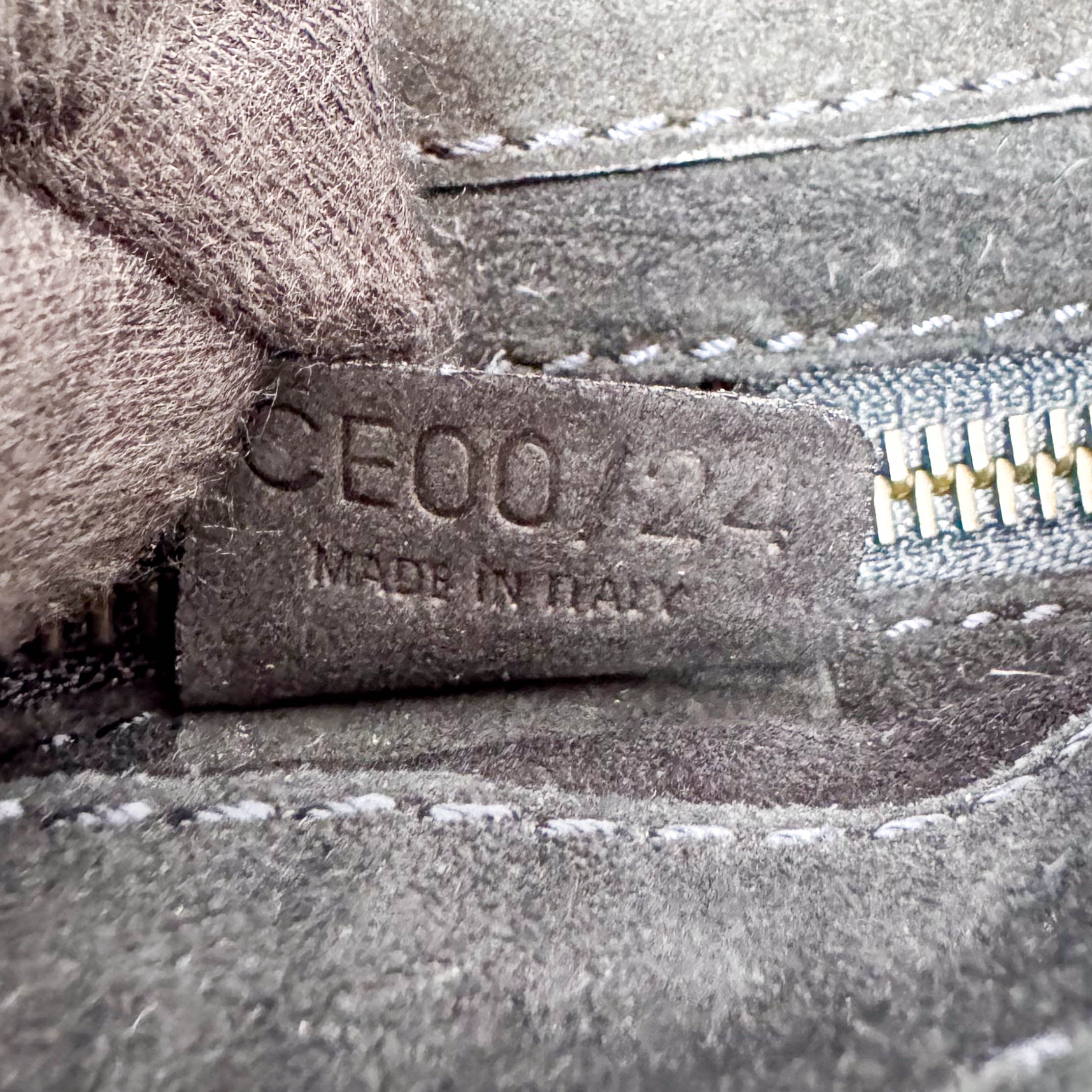 Black Suede Big Gold Belt Buckle Shoulder Bag