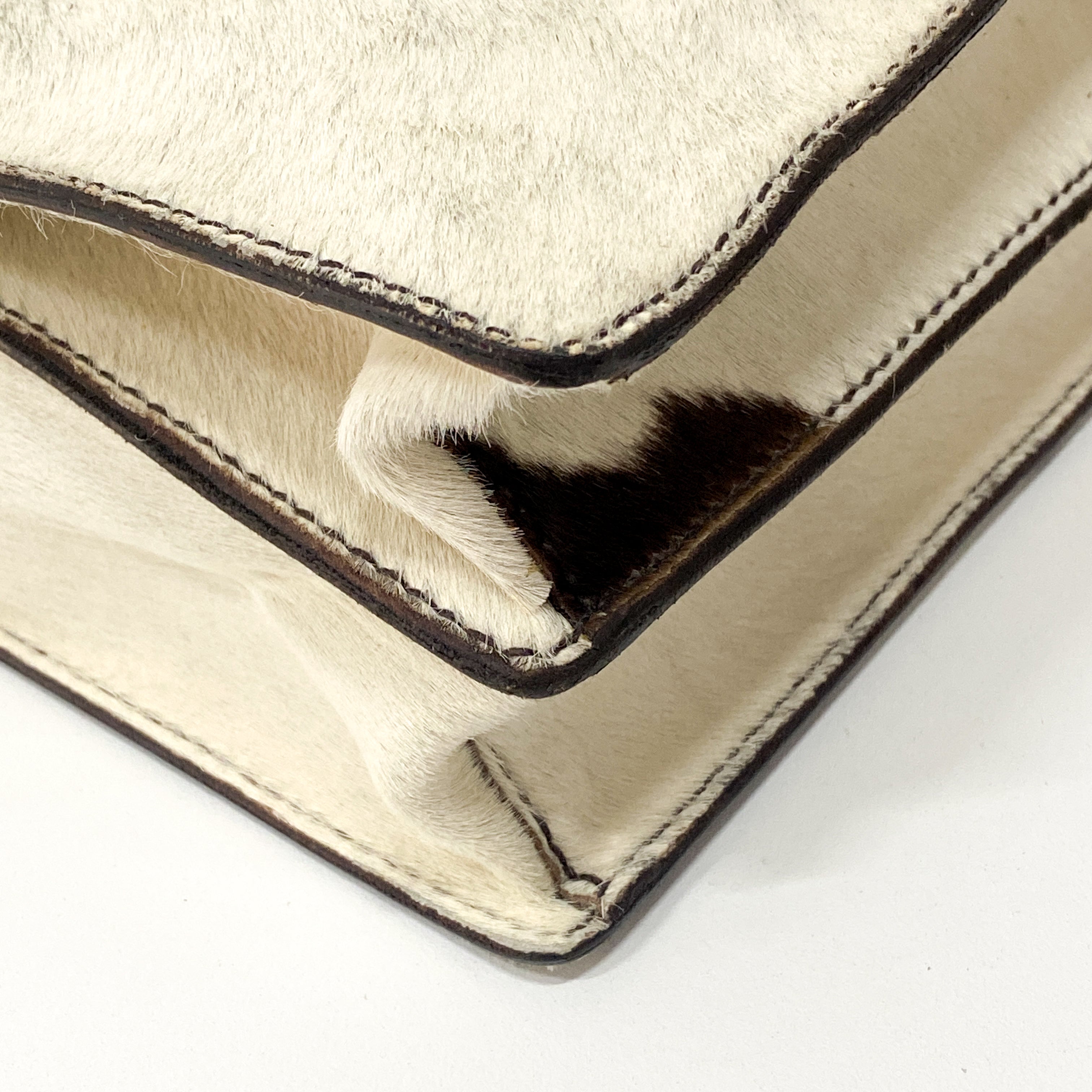 Cow Print Pony Hair Shoulder Bag